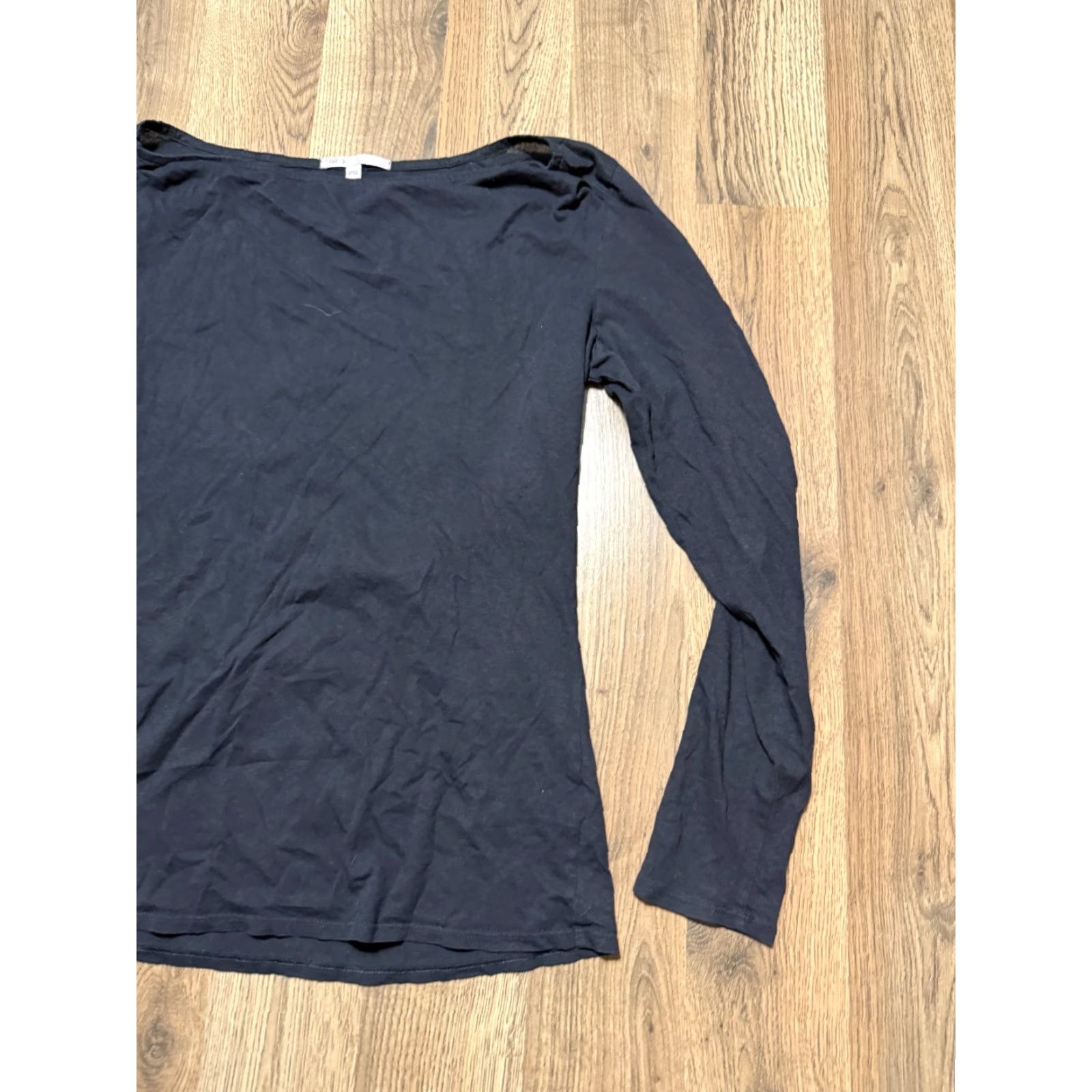 Gap GAP Shirt Womens Small Black Long Sleeve Shirt Size S / US 4 / IT 40 - 4 Thumbnail