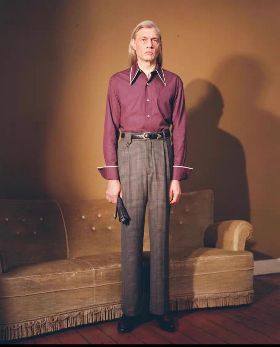 AW18 Dracula Collar Royal Purple Shirt
