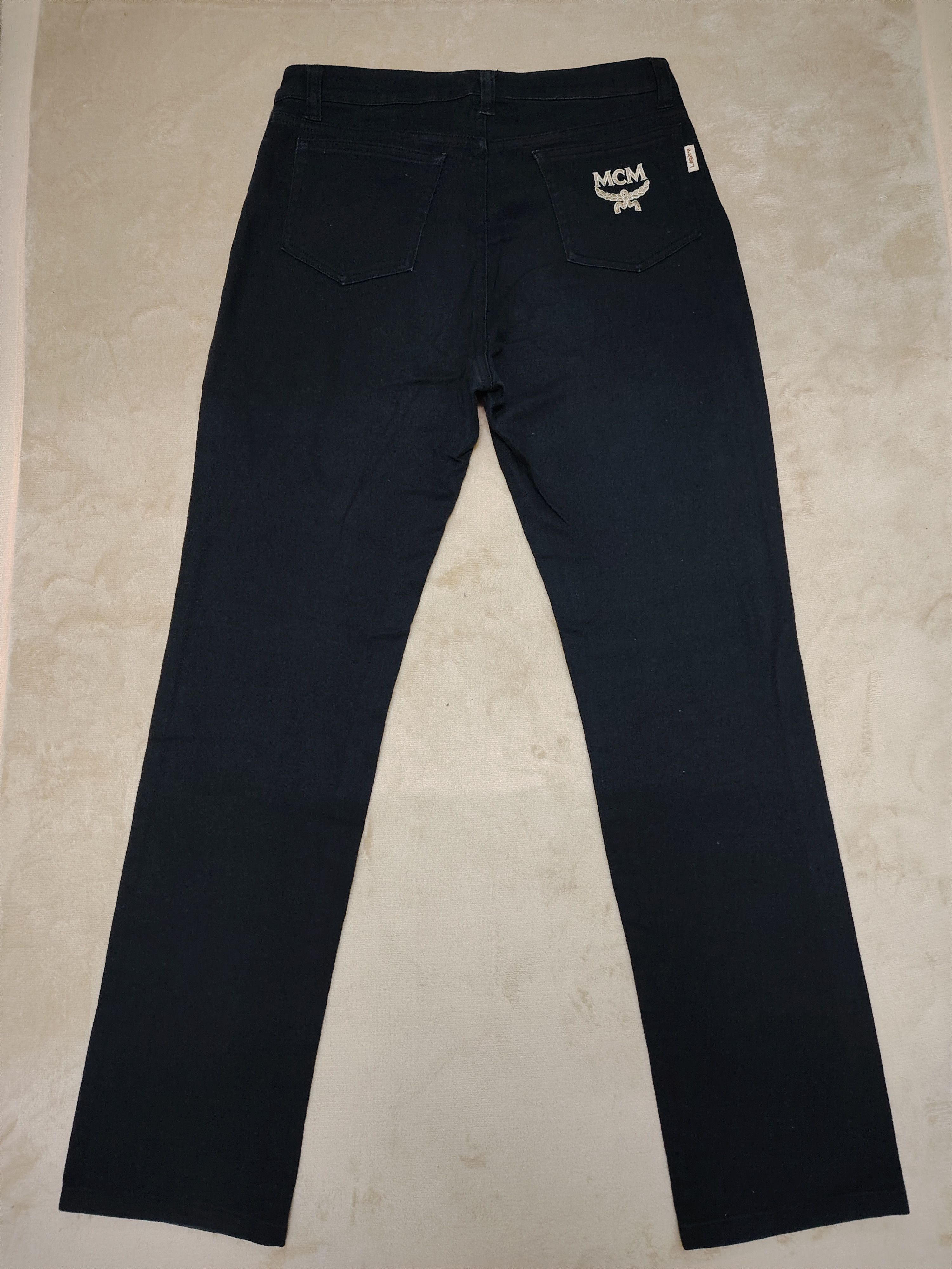 MCM × Vintage VINTAGE MCM LEGERE STRETCHABLE BLACK DENIM JEANS Size 29" - 3 Thumbnail