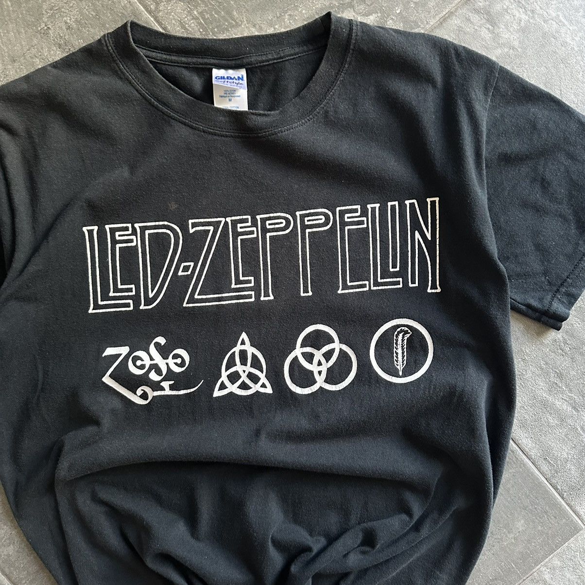 Led Zeppelin × Vintage Vintage Led-Zeppelin T-shirts Band Rock Y2K Big Logo 00s Size US M / EU 48-50 / 2 - 5 Thumbnail