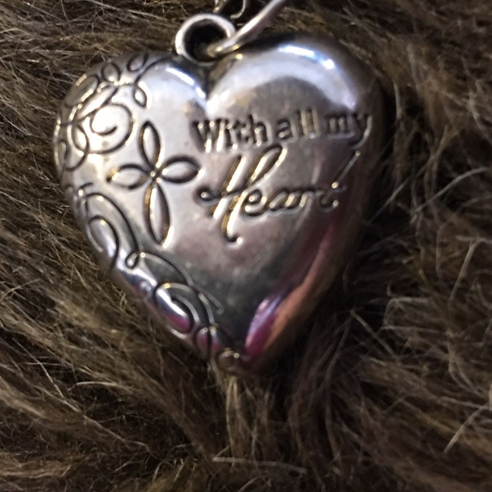 Jewelry With all my Heart beaded silver chain necklace Size ONE SIZE - 8 Thumbnail