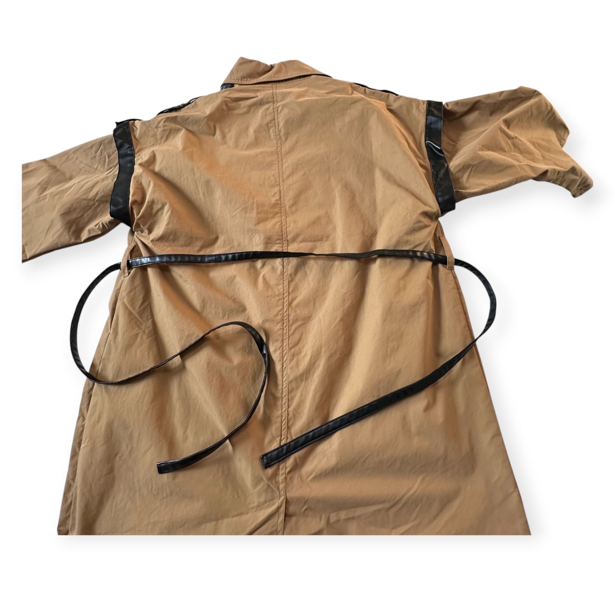 OOF Wear Oof Wear Belted Trench Coat in Tabacco, Size 42 Italy, New w Size M / US 6-8 / IT 42-44 - 10 Thumbnail