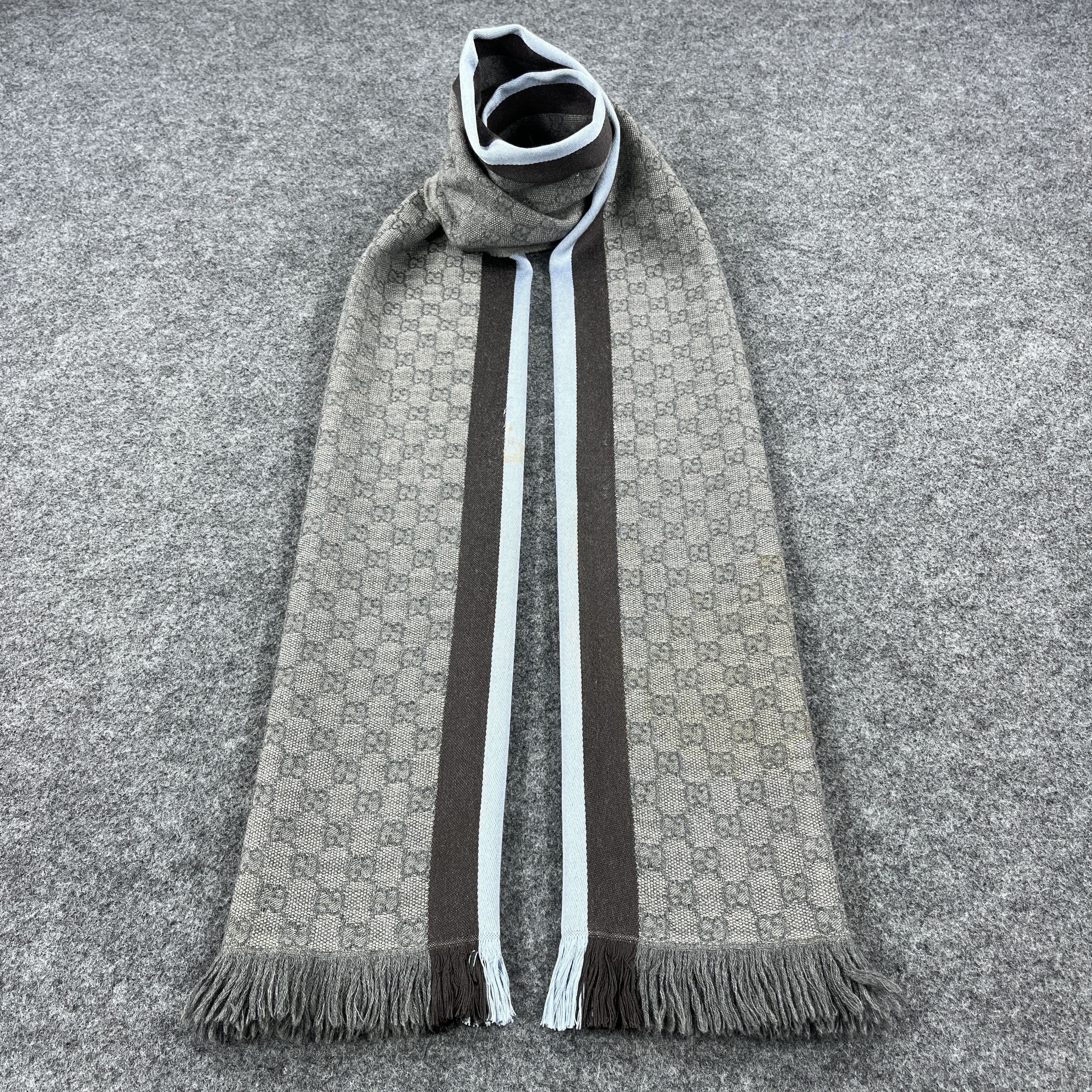 Gucci × Vintage Gucci Scarf / Muffler / Neckwear T1498 Size ONE SIZE - 1 Thumbnail
