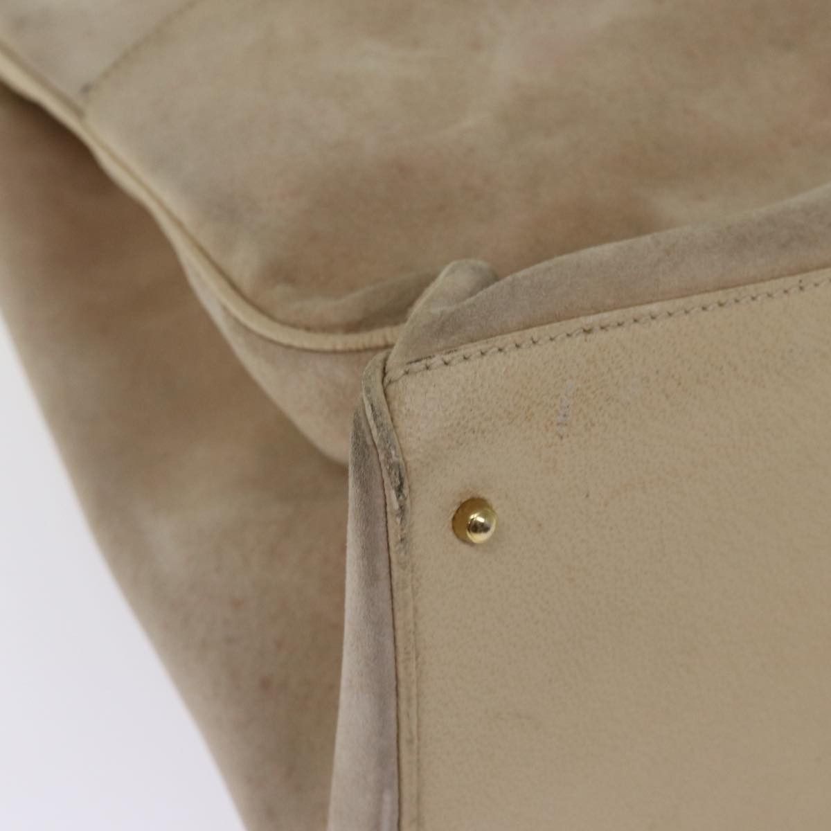 Gucci GUCCI Bamboo Tote Bag Suede Beige 002 2855 0322 0 Size ONE SIZE - 14 Thumbnail