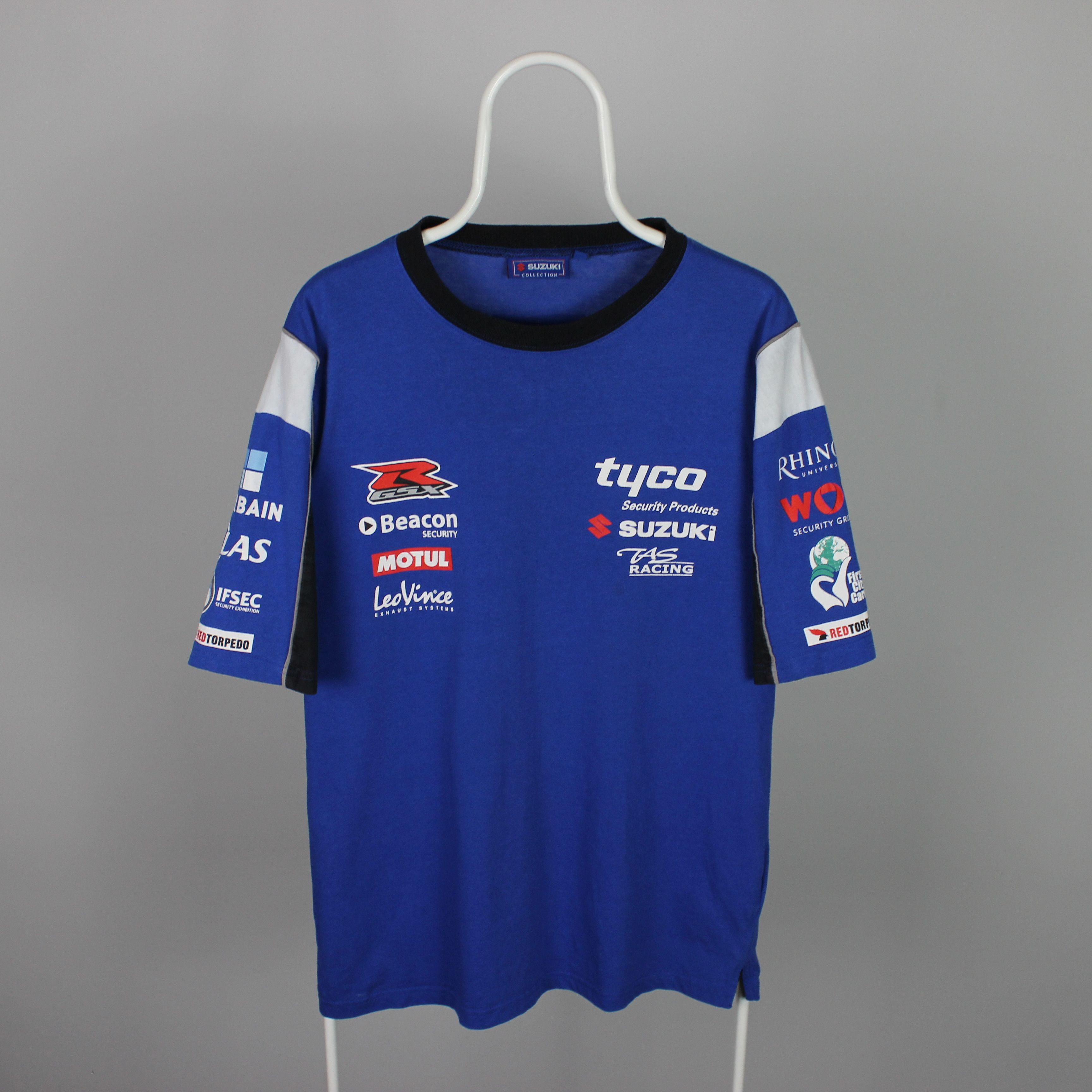 Other Suzuki t shirt men race racing L XL blue Tyco Beacon Motul Size US XL / EU 56 / 4 - 4 Thumbnail