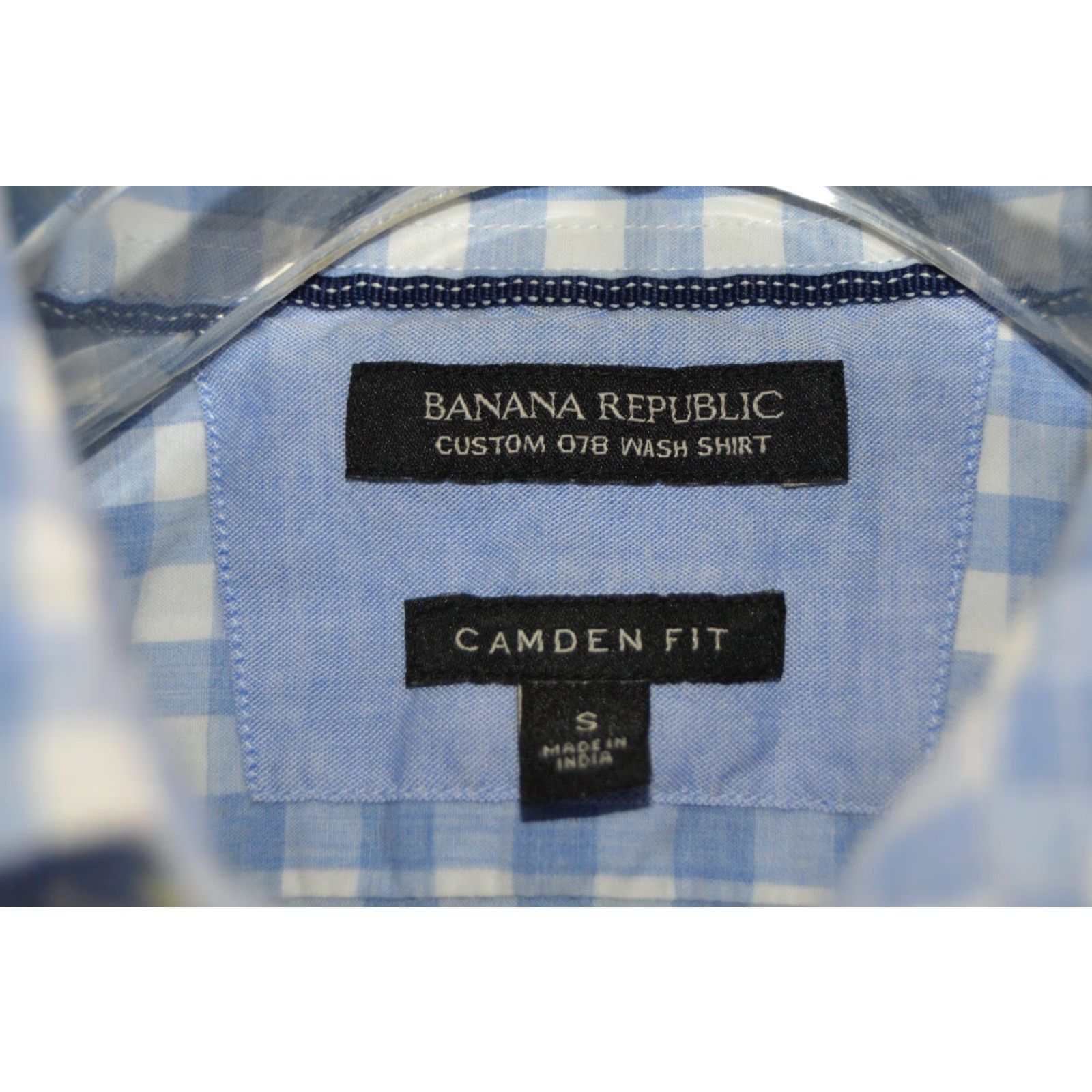Banana Republic Banana Republic Shirt Men Camden Fit Blue Check L/S Small Size US S / EU 44-46 / 1 - 4 Thumbnail