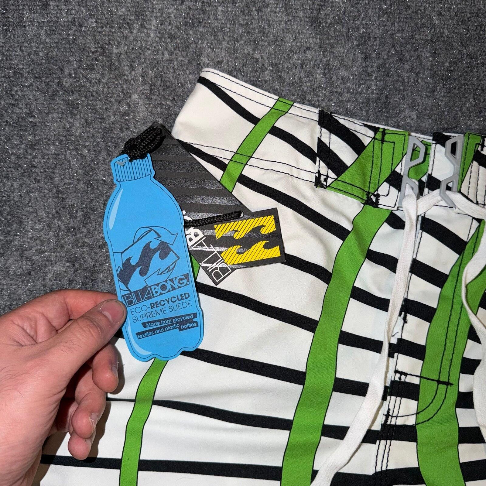 Billabong Billabong Lime Green Board Shorts Deadstock NWT Rare Mens SM Size US 30 / EU 46 - 2 Thumbnail