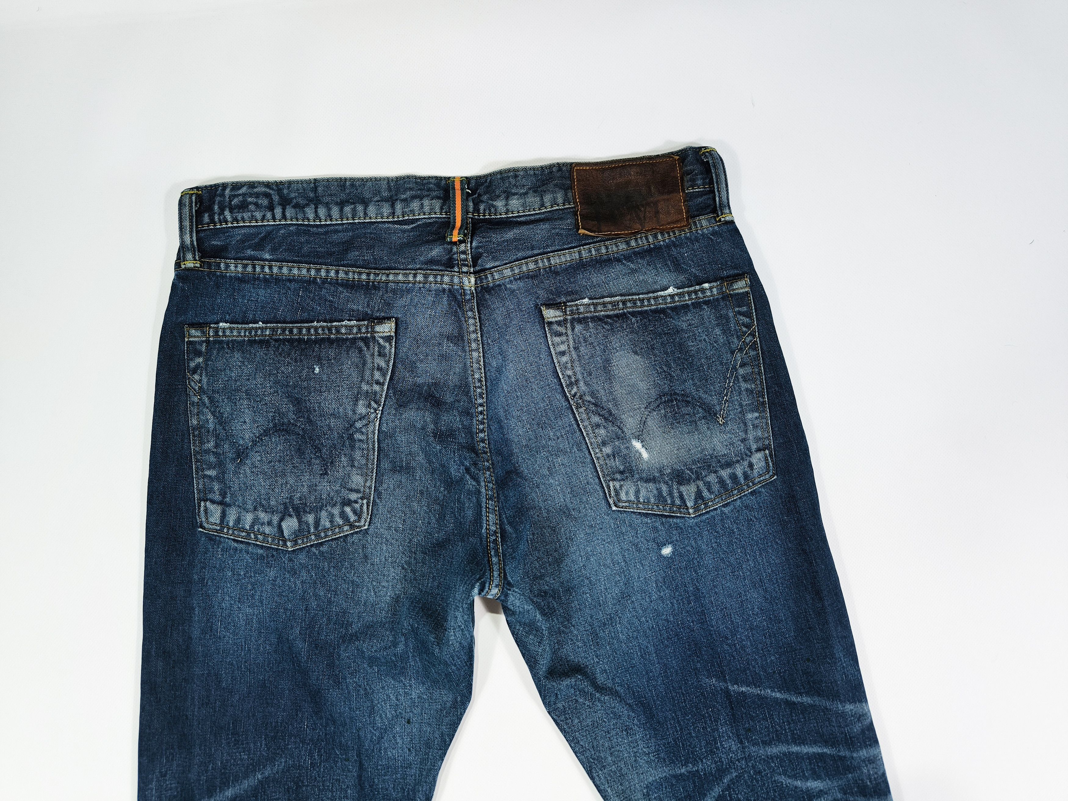 Edwin EDWIN 053RV Distressed Selvedge Denim Jeans Japan Size US 31 - 9 Thumbnail