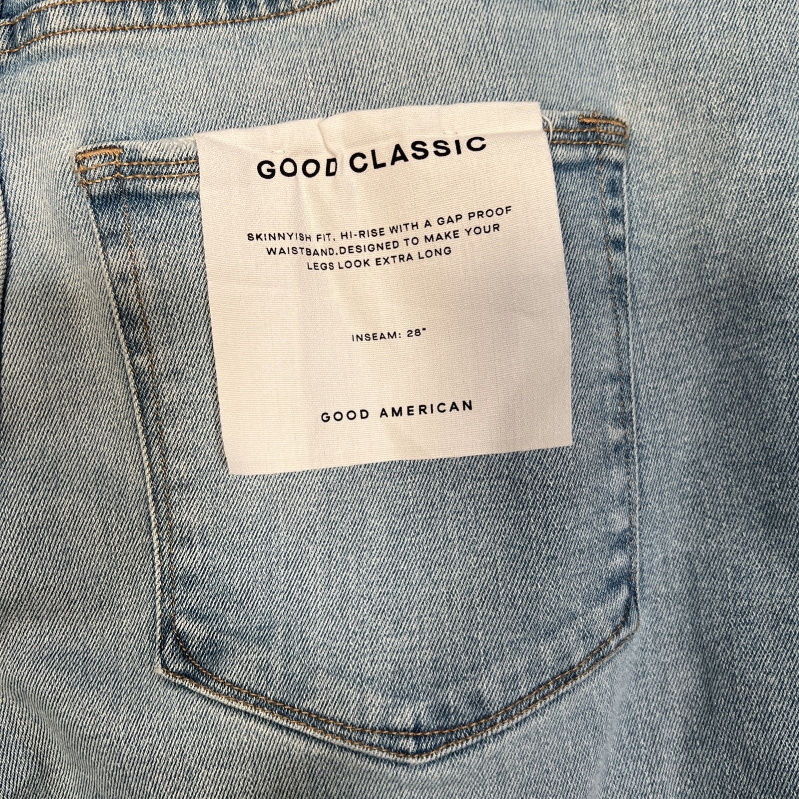 Good American NWT Good American Good Classic High Rise Crossover Size 38" / US 16 / IT 52 - 15 Thumbnail