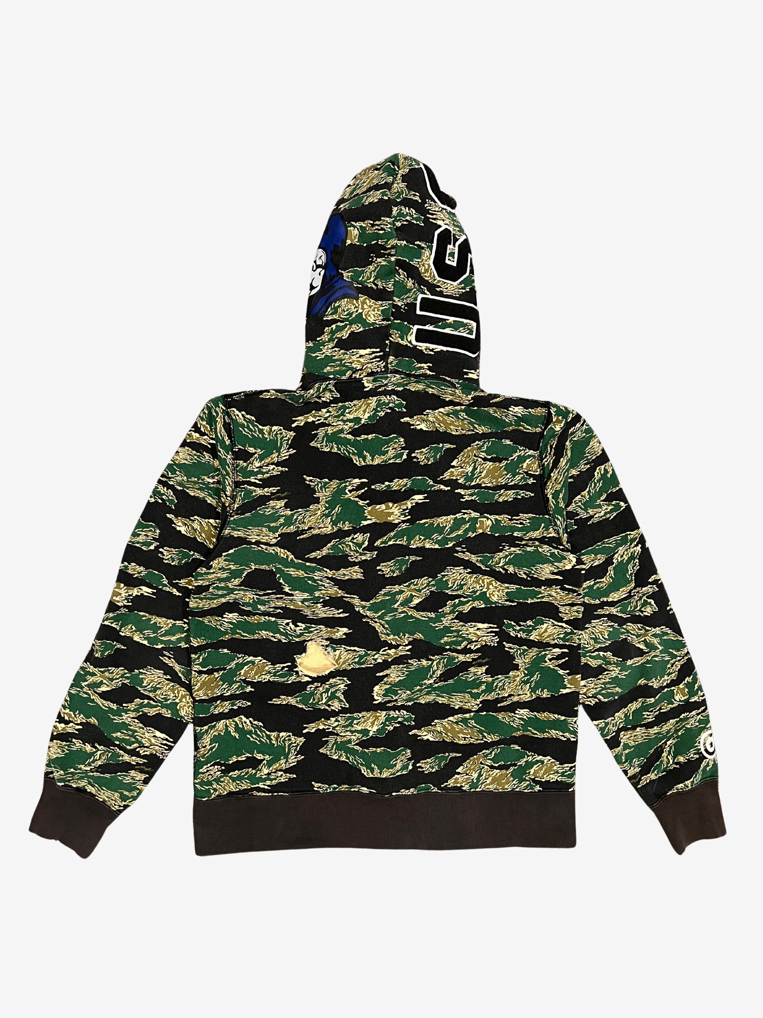Bape A Bathing Ape URSUS Forest Camo Full Zip Up Shark Hoodie Size US L / EU 52-54 / 3 - 2 Thumbnail