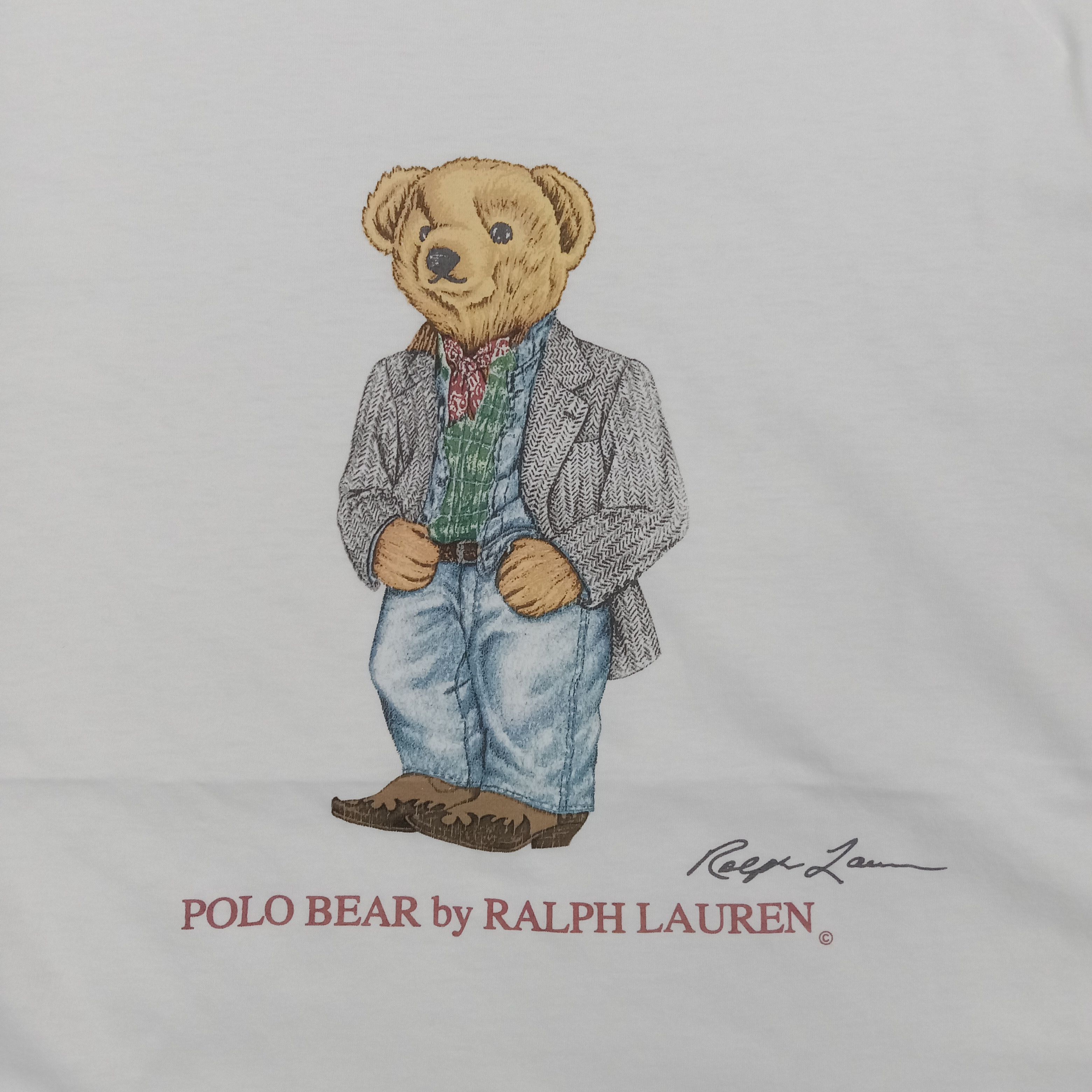 Polo Ralph Lauren Polo Bear by Ralph Lauren Single Stitch Tshirt C294N80 Size US M / EU 48-50 / 2 - 2 Thumbnail