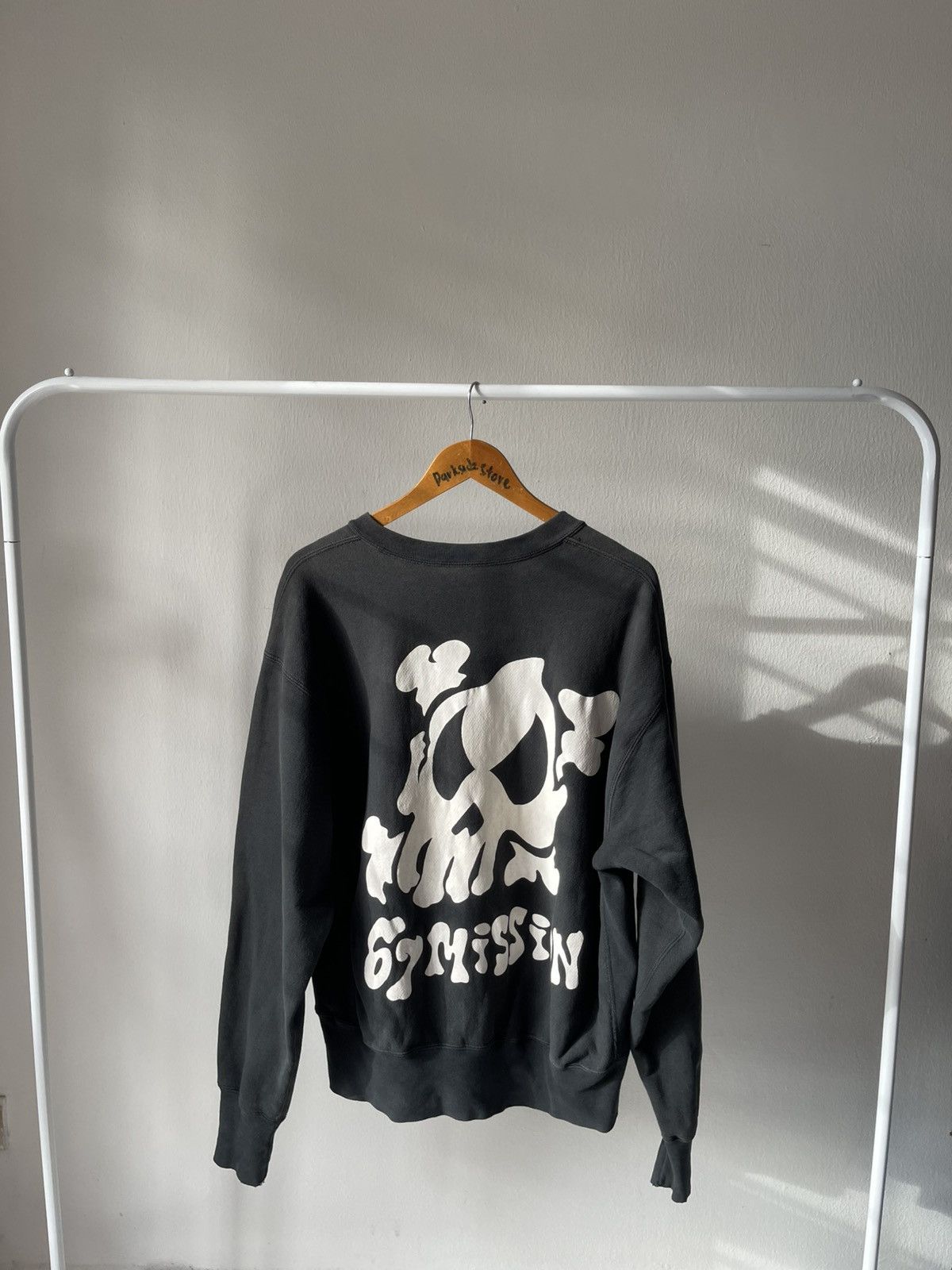 Japanese Brand × Vintage 90s 67Mission Skull Sweatshirts Size US XL / EU 56 / 4 - 7 Thumbnail