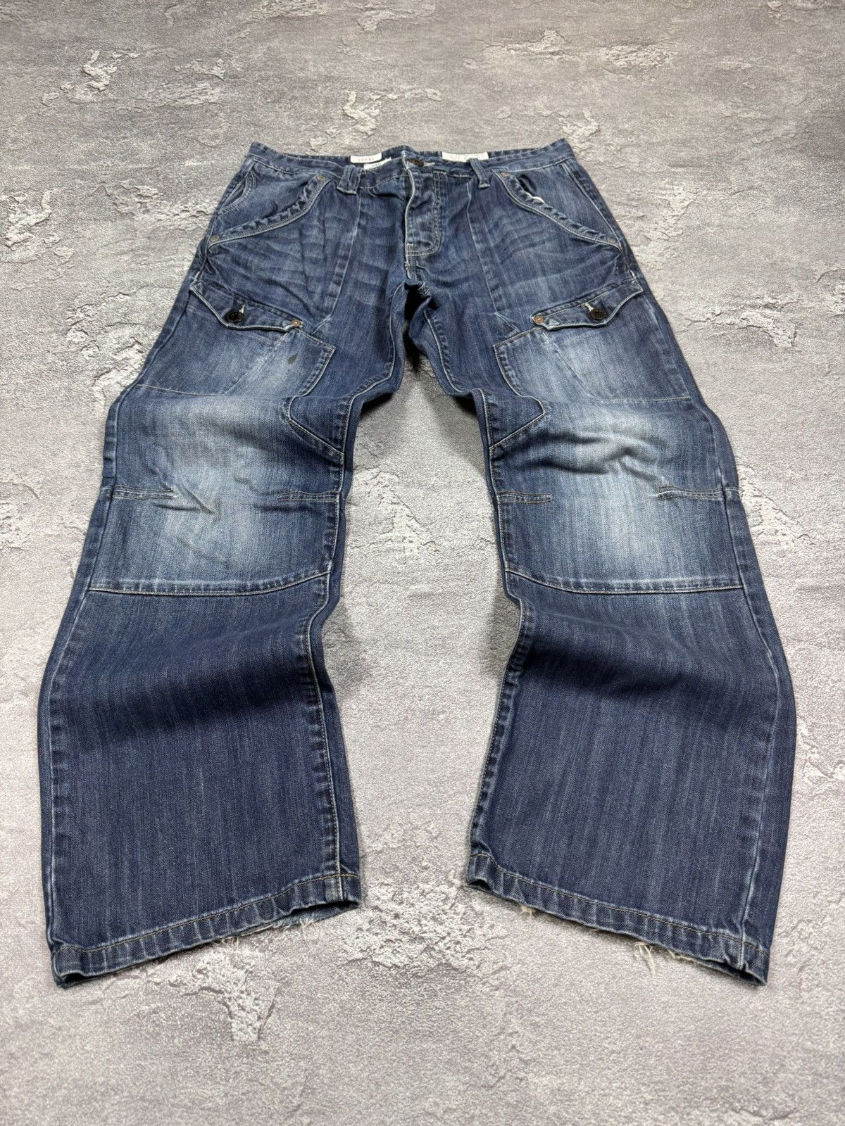 If Six Was Nine Y2K 2000s Flared Bootcut Loose Straight Washed Jeans Size 34 Size US 34 / EU 50 - 1 Thumbnail