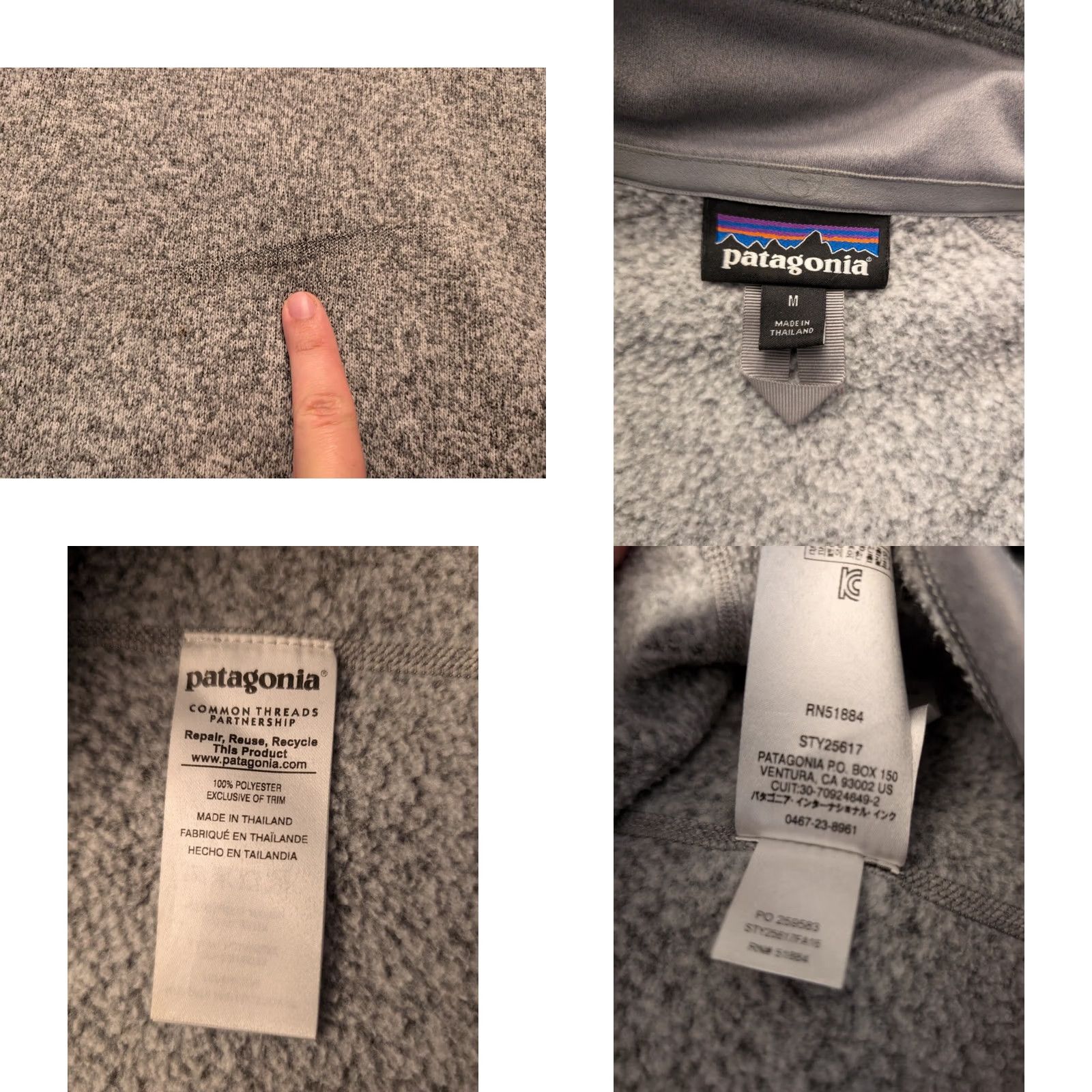 Patagonia Womens Patagonia Better Sweater Jacket Regular Size M Gray 1/4 Zip Pockets Lightweight Casual Travel Workwear Classic Nature Outdoor Lizard Badge Logo Size M / US 6-8 / IT 42-44 - 8 Thumbnail