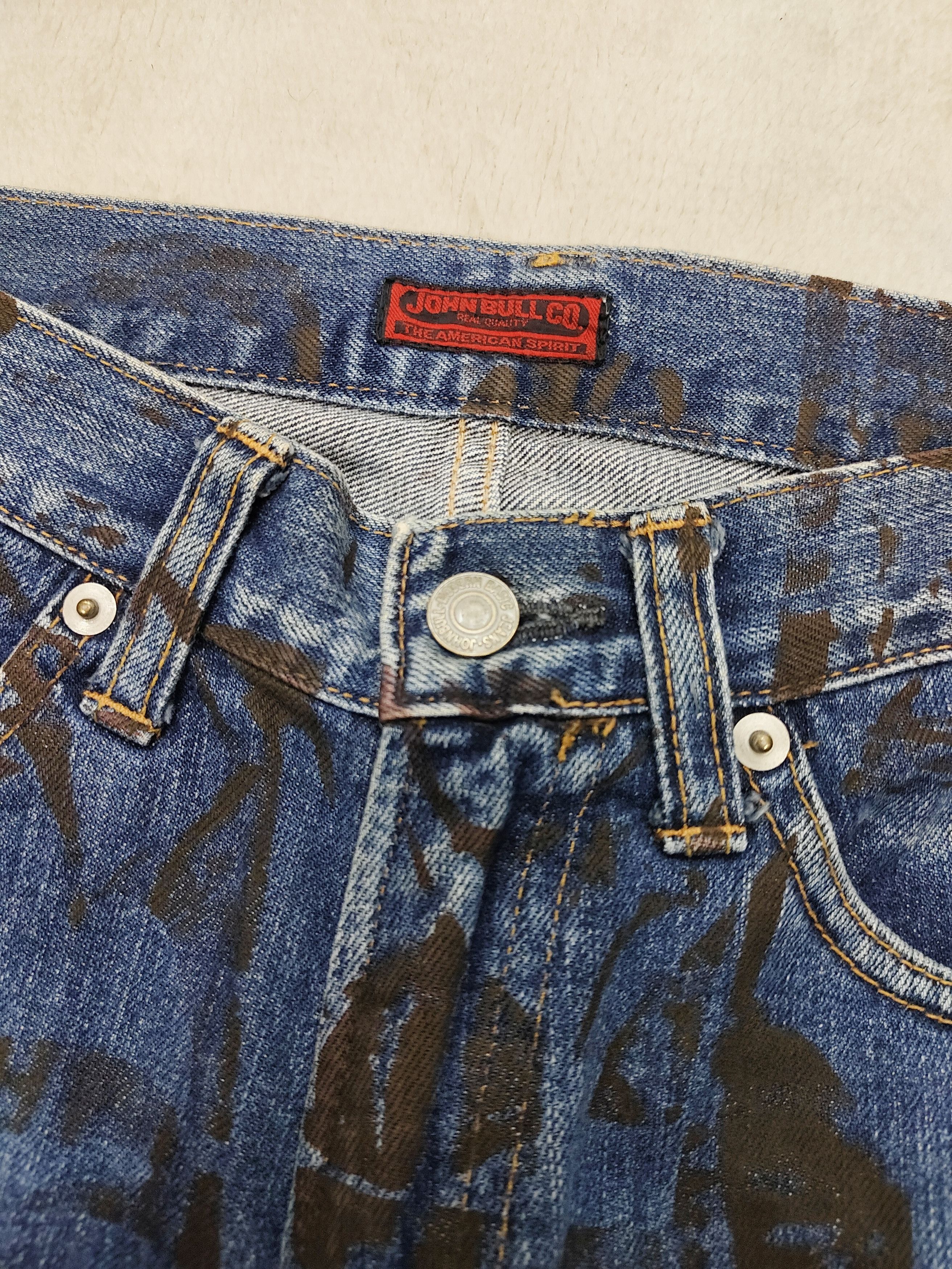 Johnbull Johnbull🇯🇵 AOP Newspaper Graphic Slim Straight Jeans Size US 30 / EU 46 - 7 Thumbnail