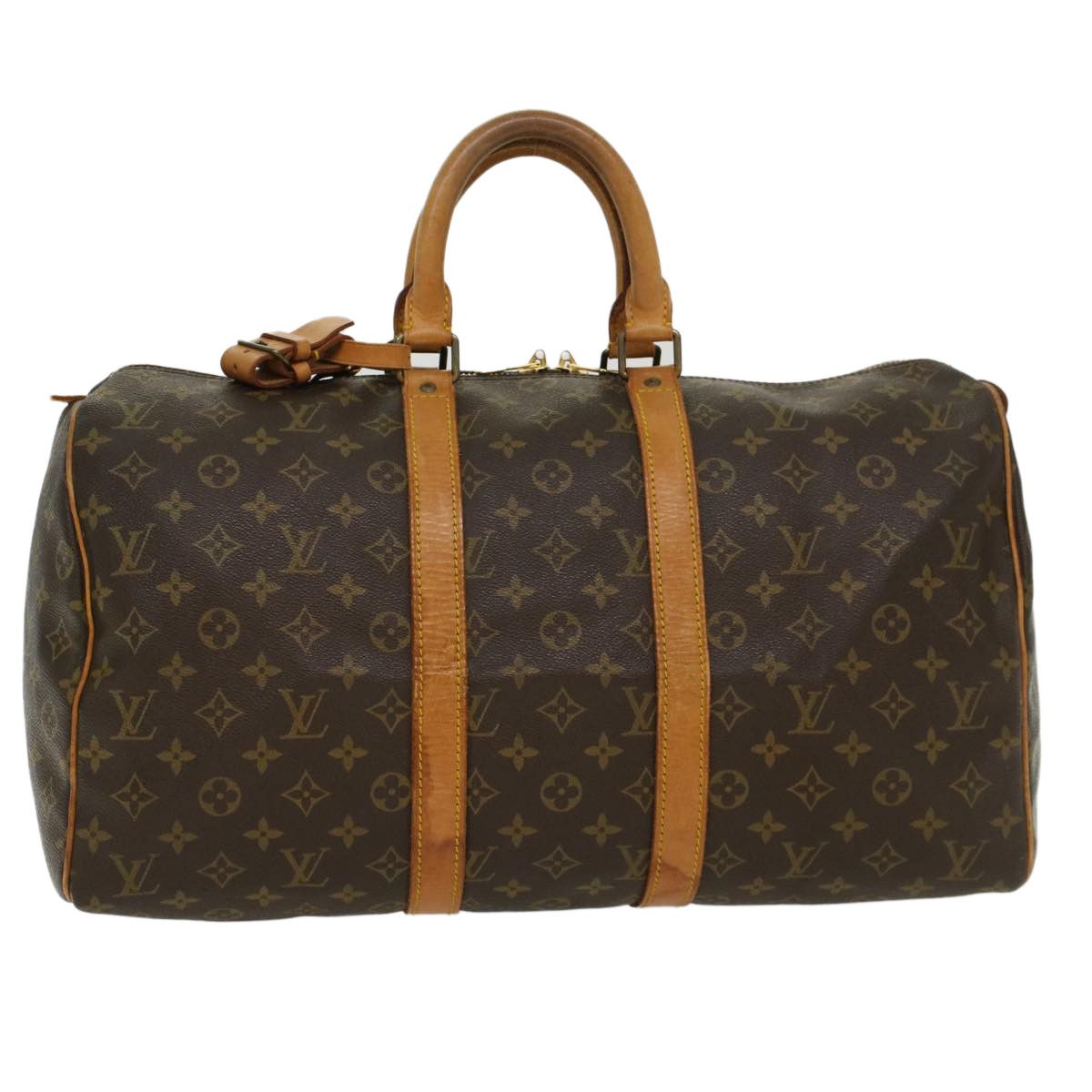 Louis Vuitton Monogram Sac Souple 45 Boston Bag M41624 LV Auth