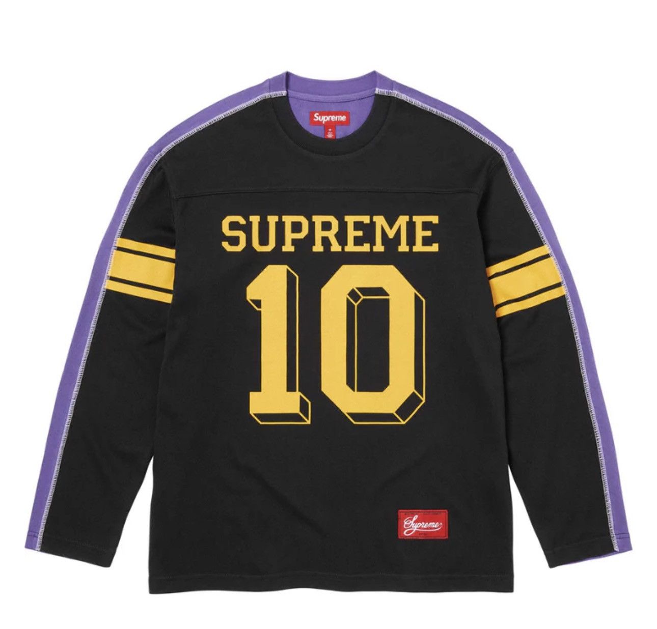 Supreme Supreme 99 Long Sleeve Football Top (Black) | Grailed