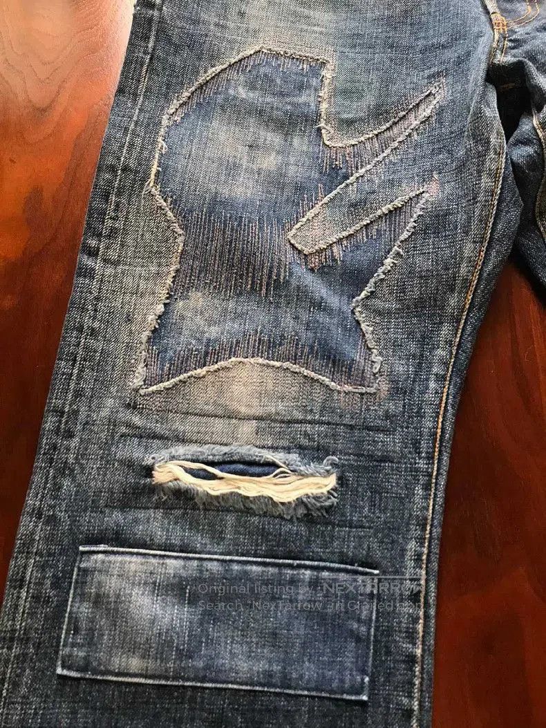 FDMTL FDMTL Handcrafted Distressed Denim Jeans. Size US 30 / EU 46 - 4 Thumbnail