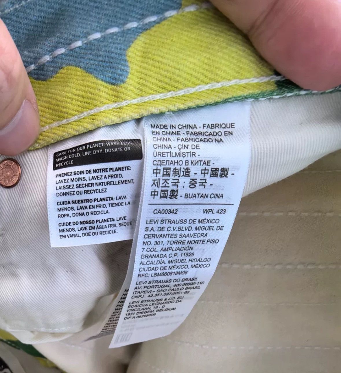 Levi's Levis Co branded Tribal Style 501 Jeans Size US 32 / EU 48 - 5 Thumbnail