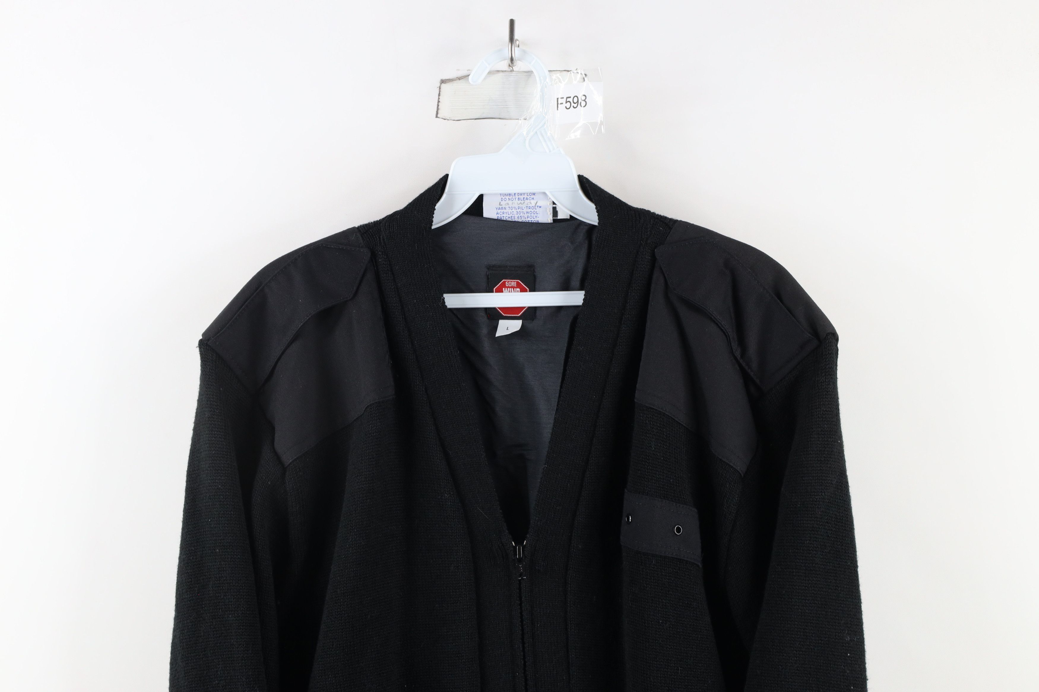 Vintage Vintage 90s Blauer Wool Blend Commando Sweater Jacket USA Size US L / EU 52-54 / 3 - 2 Thumbnail