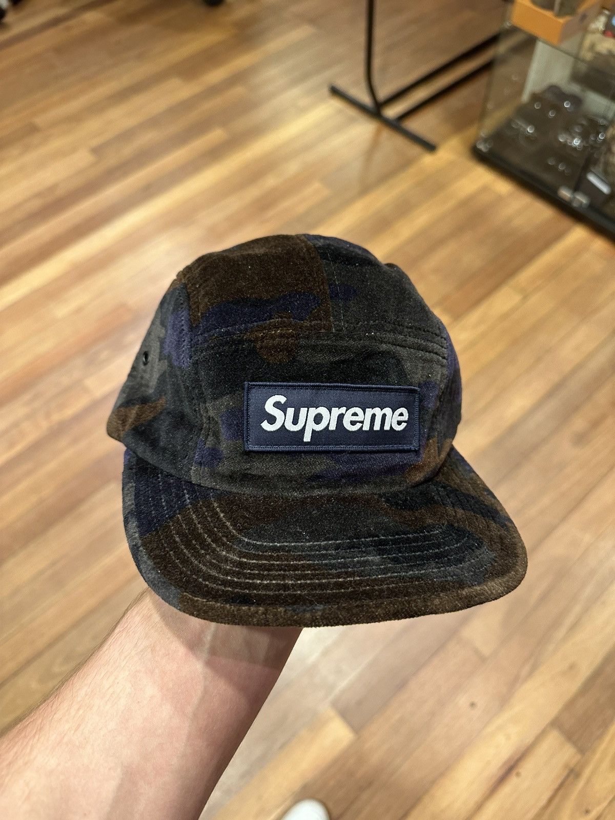 Supreme Grid Camo Camp Cap ブラック 14ss Supreme Supreme Grid Camo Camp Cap 5-Panel Green SS14 | Grailed