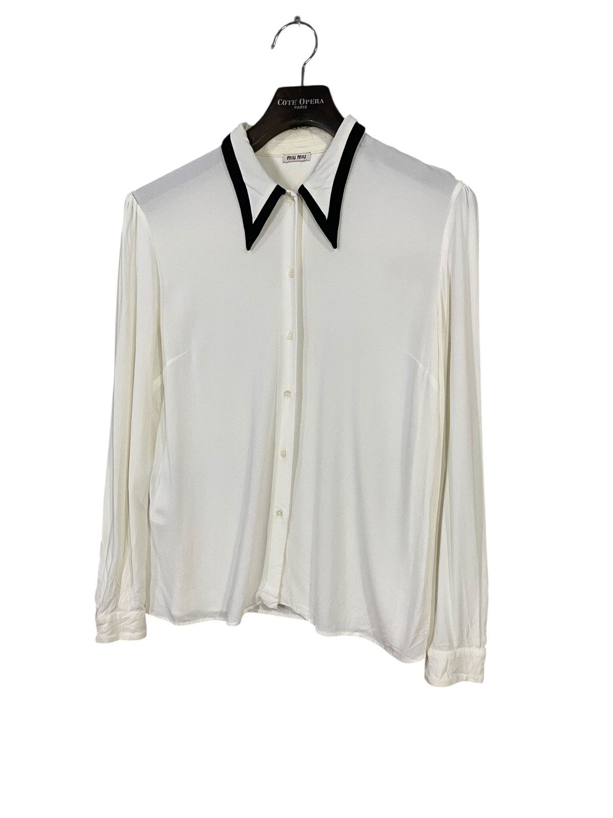 Miu Miu Luxury Miu miu shirt button ups simple design Size M / US 6-8 / IT 42-44 - 2 Thumbnail