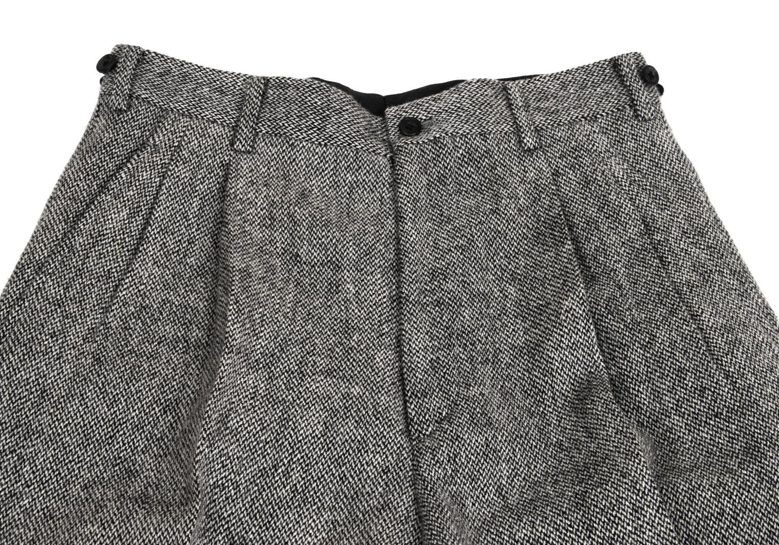 Yohji Yamamoto Yohji Yamamoto Mixed Wool Two-Tuck Pants Size US 34 / EU 50 - 4 Thumbnail