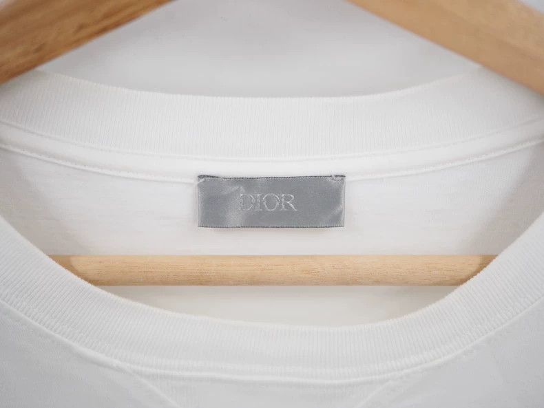 Dior Dior SS21 White Oblique Silk Hem Short Sleeve Size US XL / EU 56 / 4 - 4 Thumbnail