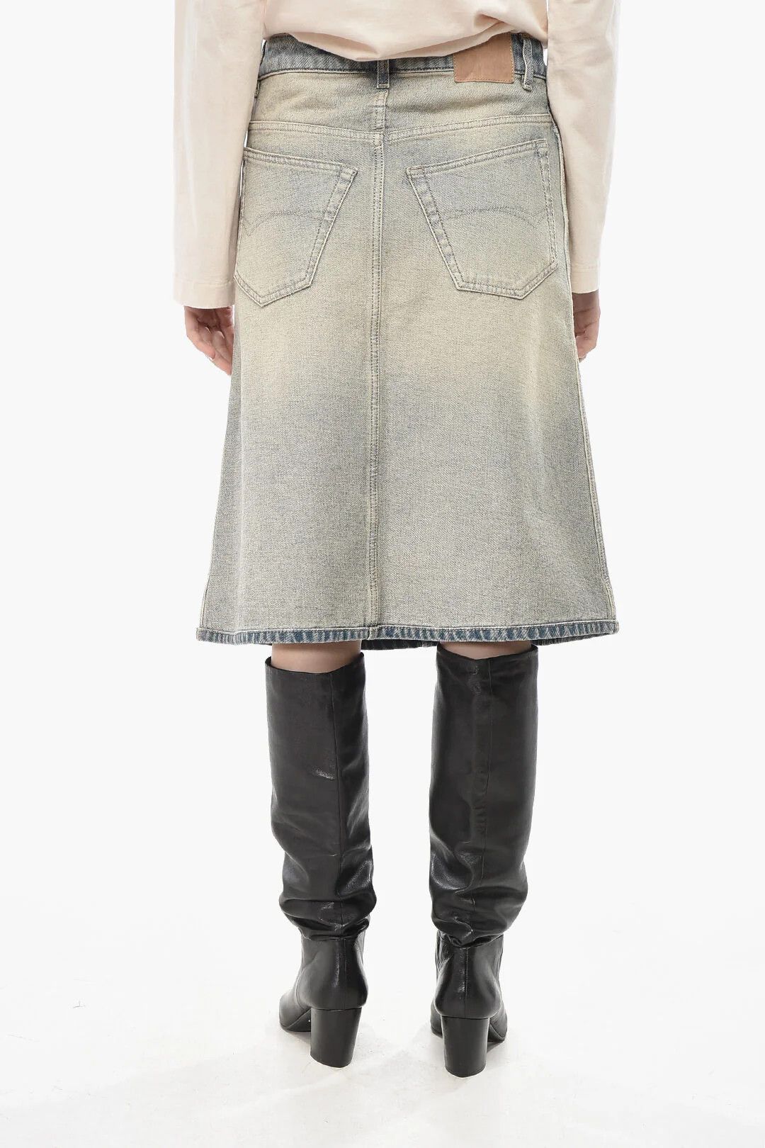 Balenciaga og1mm0326 Light-Wash Denim in Light Blue Size 27" / US 4 / IT 40 - 2 Thumbnail