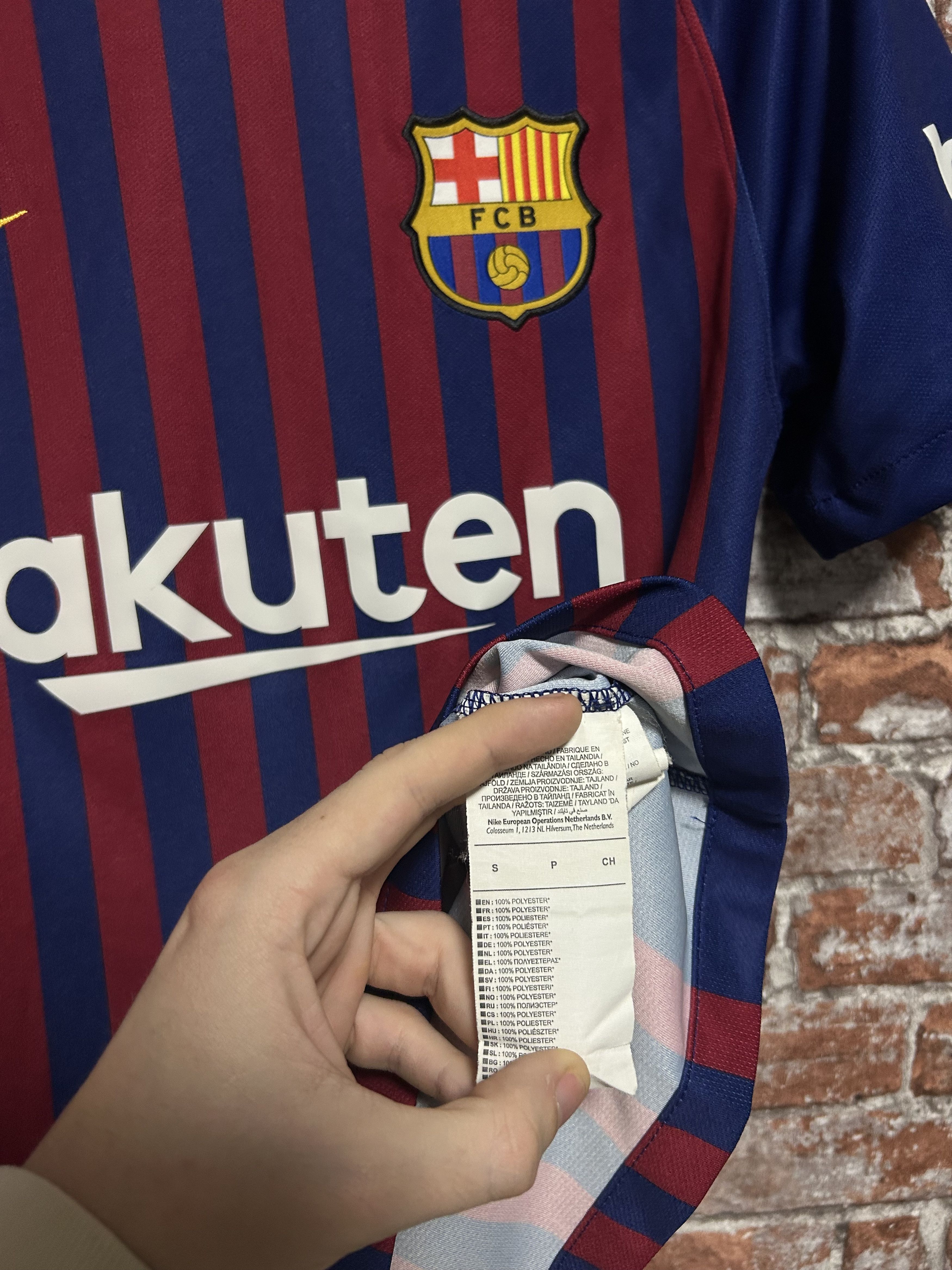 Nike Barcelona 2018 2019 Home Football Nike Shirt 894430-456 Size US S / EU 44-46 / 1 - 9 Thumbnail