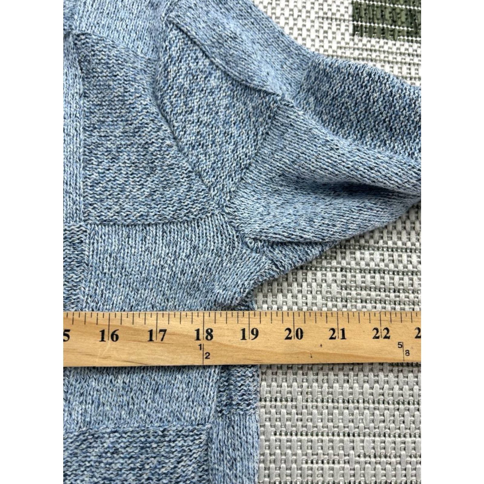 Wallace & Barnes Wallace & Barnes Sweater Mens Small Blue Cotton Blend Knit Pullover Size US S / EU 44-46 / 1 - 6 Thumbnail