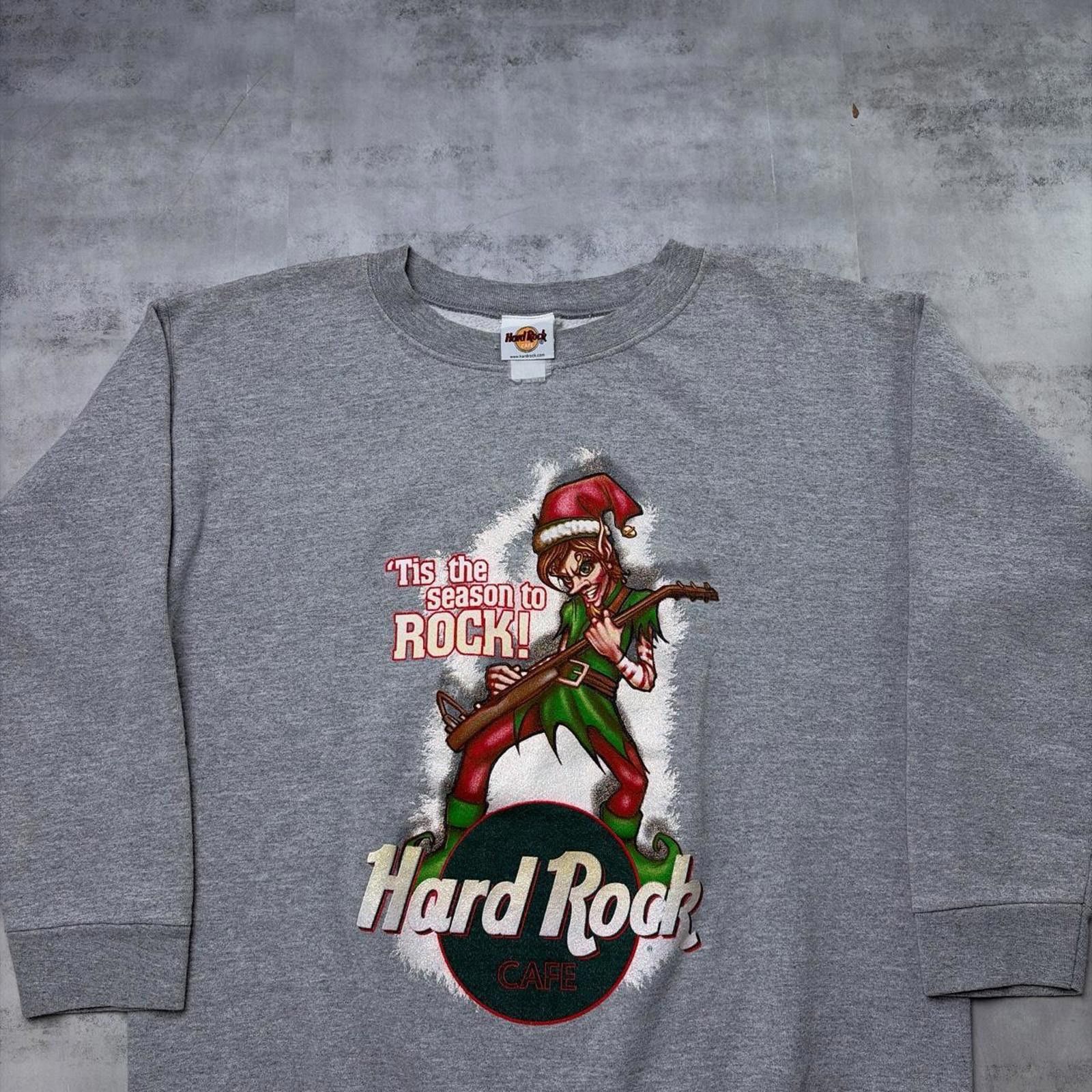 Hard Rock Cafe Vintage Hard Rock Cafe The Season To Rock Crewneck Sweater Size US M / EU 48-50 / 2 - 3 Thumbnail
