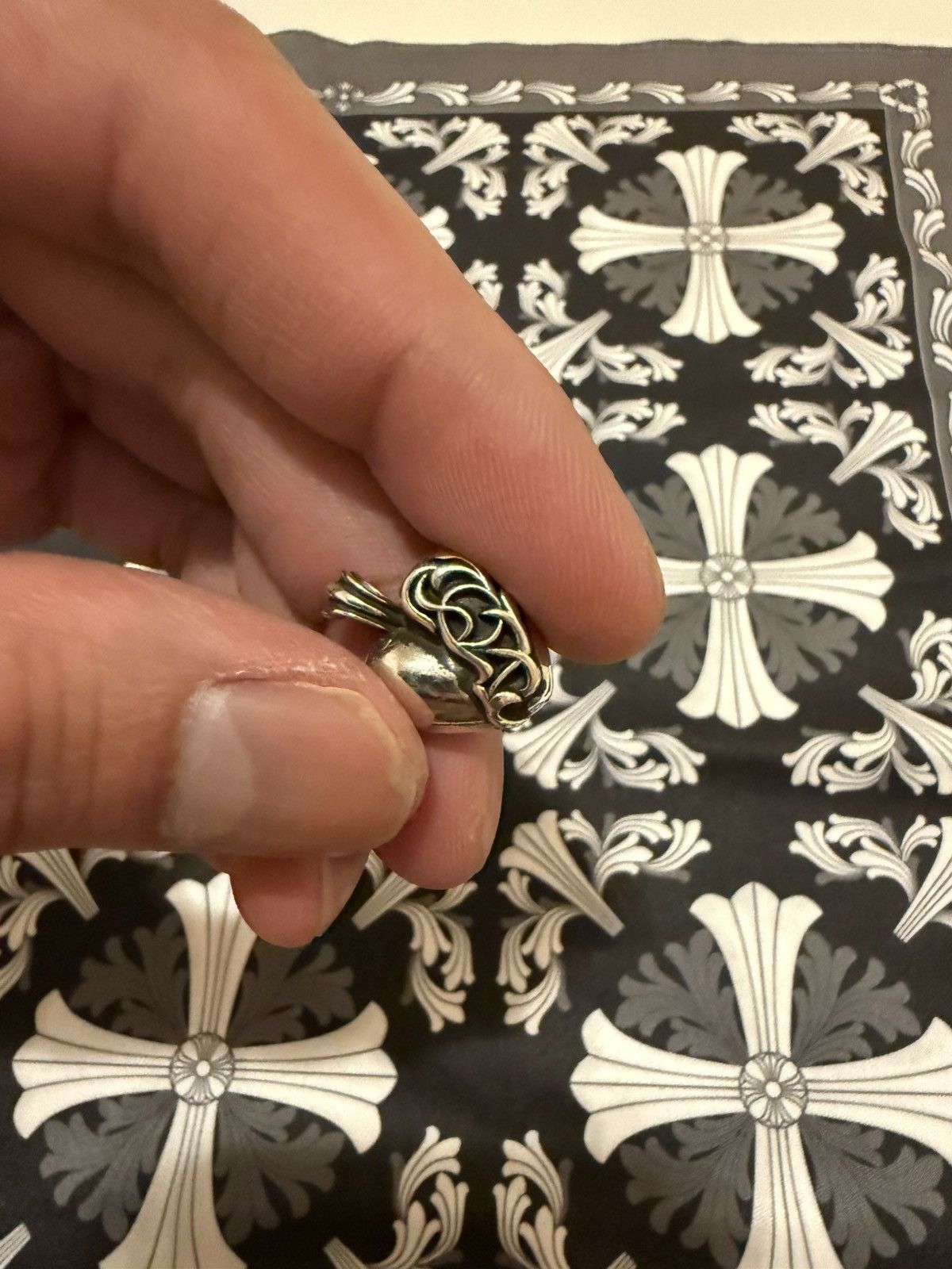 Chrome Hearts Chrome Heart. Silver Heart Pendant❤️ 💯Authentic Size ONE SIZE - 4 Thumbnail