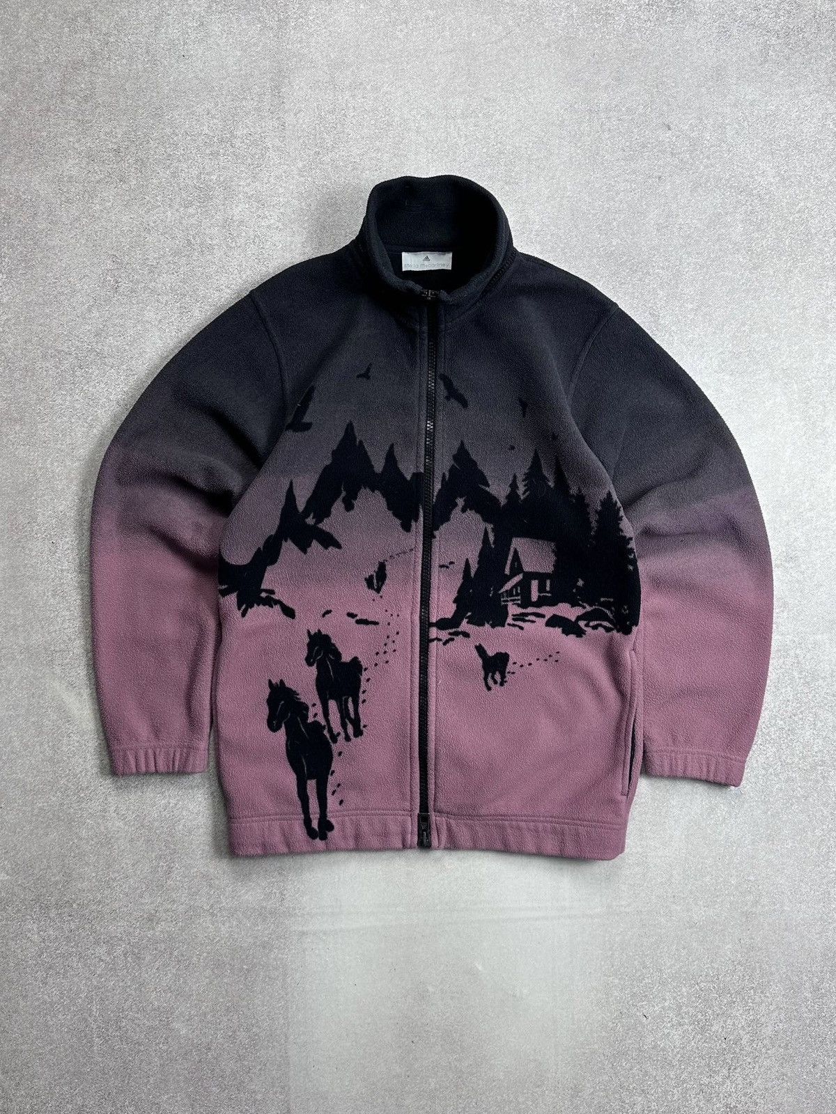 Stella McCartney Vintage Stella McCartney Horses Pink Shepa Fleece M Size US M / EU 48-50 / 2 - 1 Thumbnail