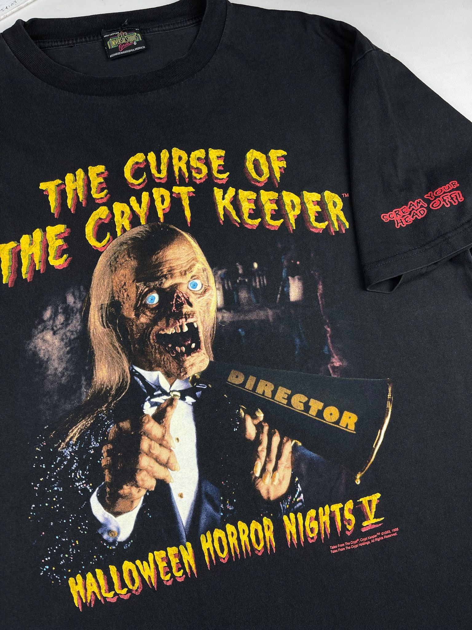 Vintage Vintage Crypt Keeper Tales From the Crypt Tee Shirt Size US XL / EU 56 / 4 - 4 Thumbnail