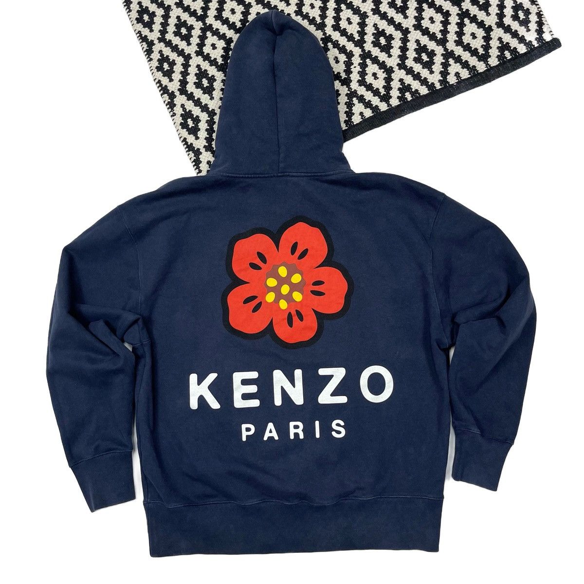 Kenzo Kenzo Paris Boke Flower Nigo Era Oversized Hoodie Logo Blue Size US M / EU 48-50 / 2 - 1 Thumbnail