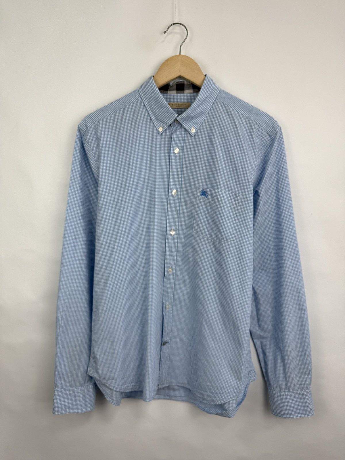 Burberry 🇬🇧 Vintage Burberry Brit Shirt Rare Retro Hype Y2K Size US L / EU 52-54 / 3 - 3 Thumbnail