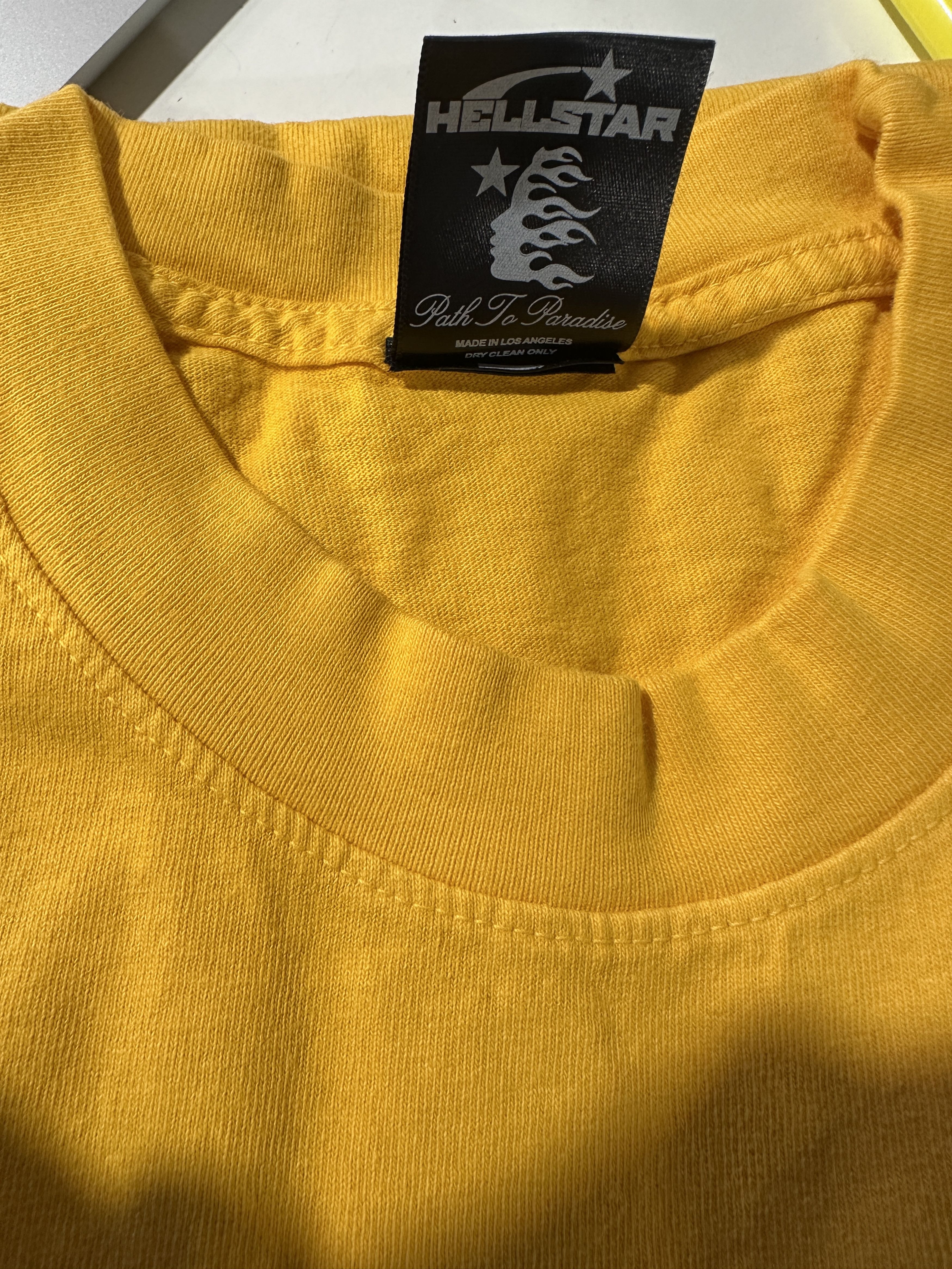 HELLSTAR NEW Hellstar Studios Path To Paradise Tee Yellow Men's Sz L Size US L / EU 52-54 / 3 - 5 Thumbnail