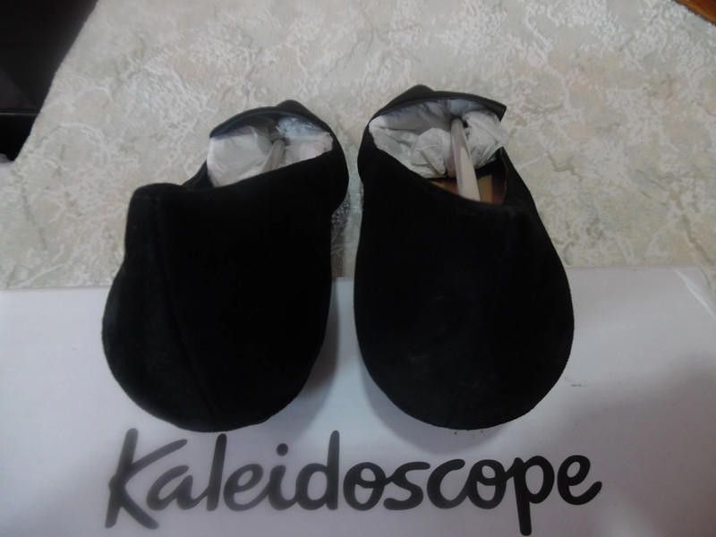 Designer Kaleidoscope black shoes for women's size 7UK Size US 9 / IT 39 - 11 Thumbnail