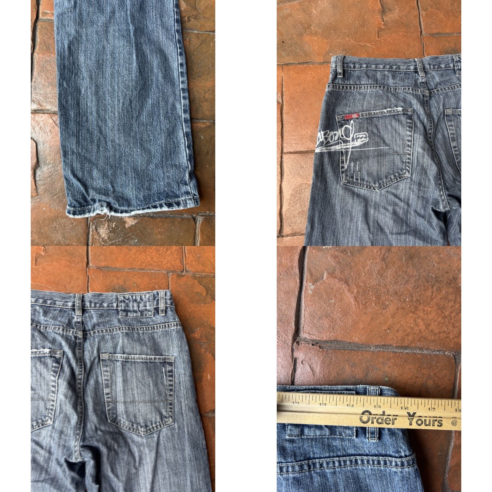 Billabong VINTAGE Billabong Jeans 32x30.5 Denim Men 90s Skater Grunge Streetwear Y2K Surfer Punk Blue 5-Pocket Belt Loops Relaxed Straight Men Size US 32 / EU 48 - 8 Thumbnail