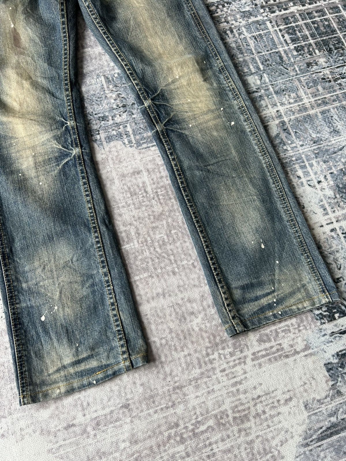 If Six Was Nine Y2k Painted Semantic Style Jeans Size US 32 / EU 48 - 8 Thumbnail
