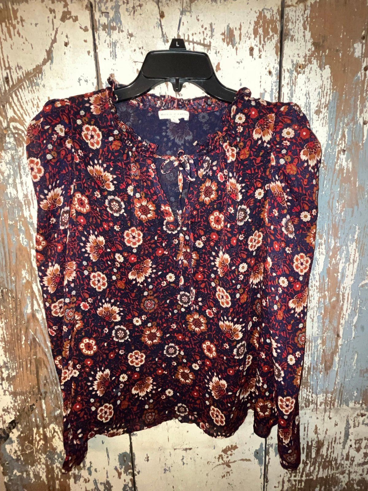 Designer Maison d'Amelie Boho Blouse size Medium Size M / US 6-8 / IT 42-44 - 1 Thumbnail