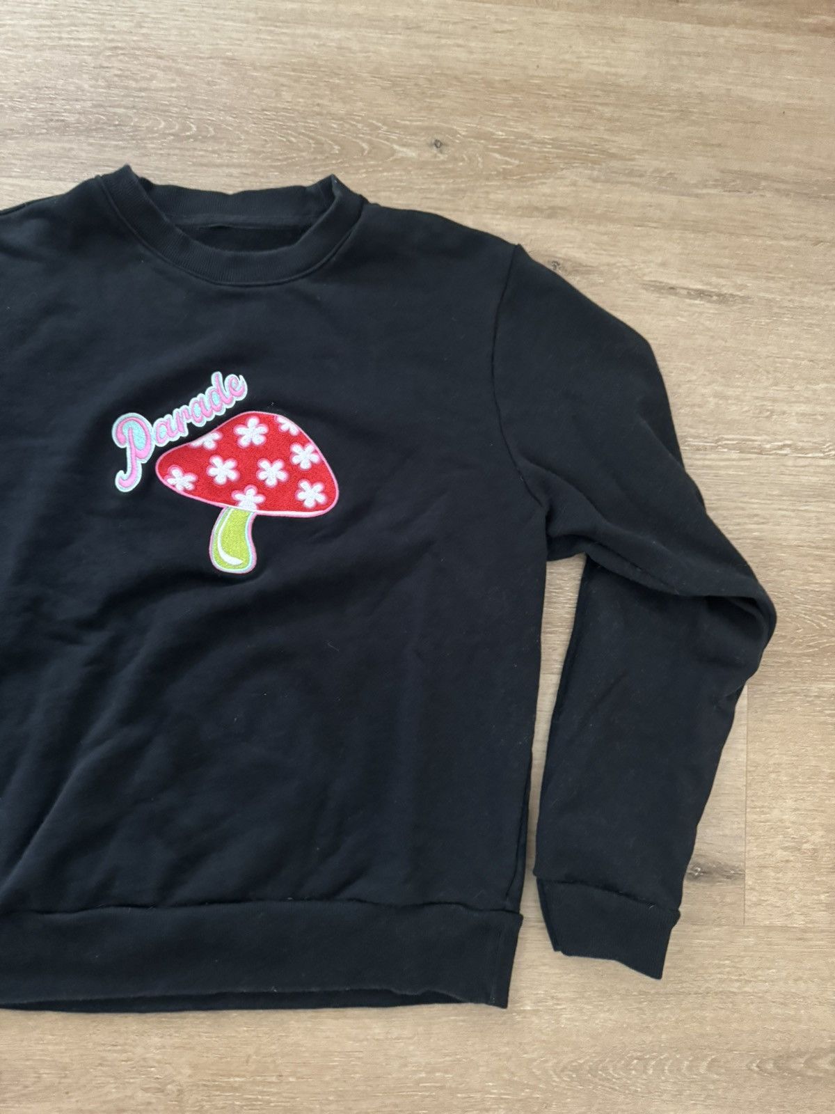 Paradise × Vintage Vintage 70s Style Fantasy Magic Mushroom Sweater LARGE Size US L / EU 52-54 / 3 - 4 Thumbnail
