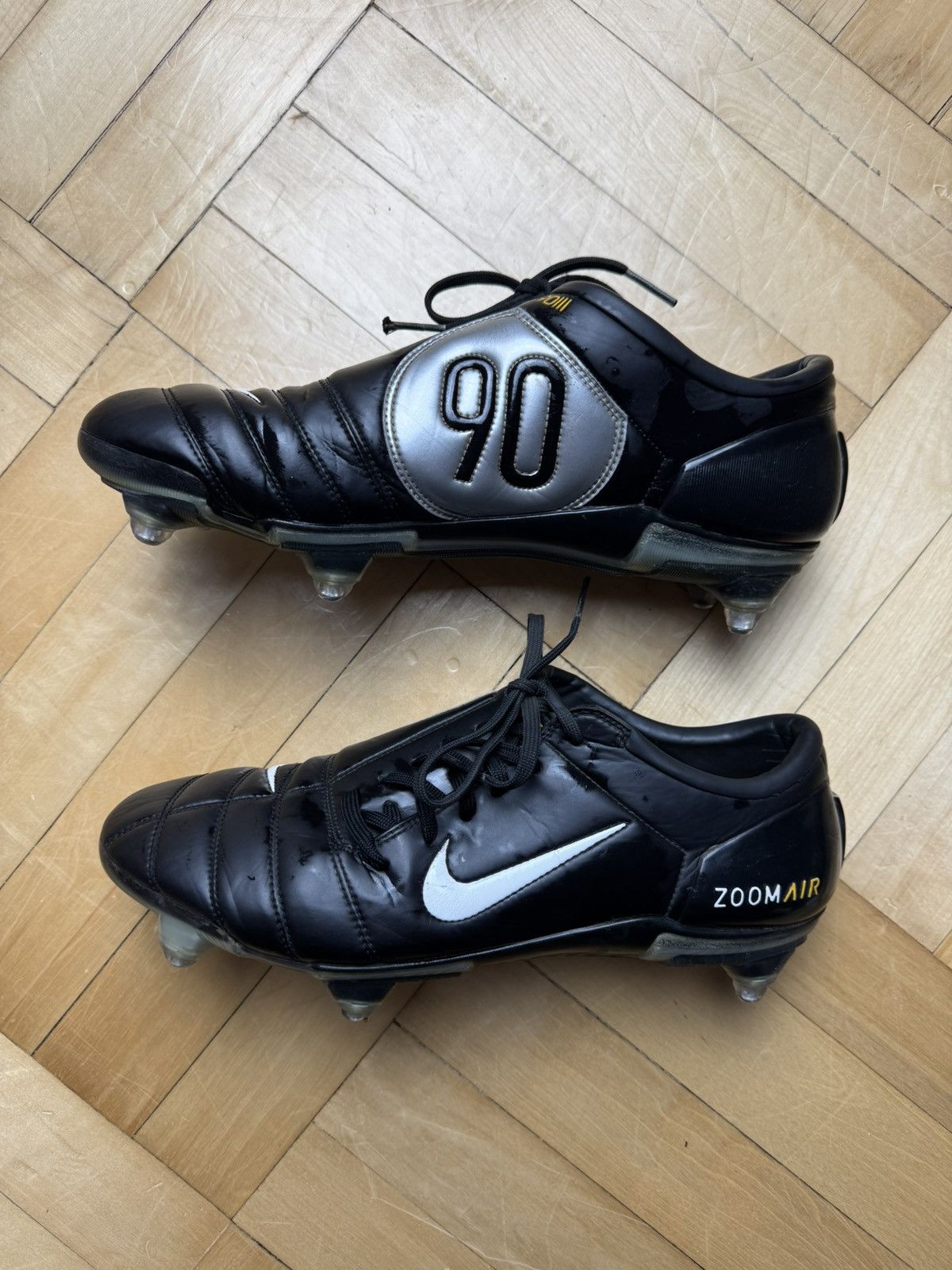 Nike Nike Total 90 Zoom Air SG – Vintage Football Boots / Rare Size US 12 / EU 45 - 4 Thumbnail