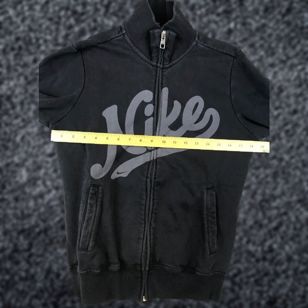 Nike Nike Jacket Women’s Medium Black Full Zip Mock Neck Long Sleeve Pockets Big Logo Size M / US 6-8 / IT 42-44 - 1 Thumbnail