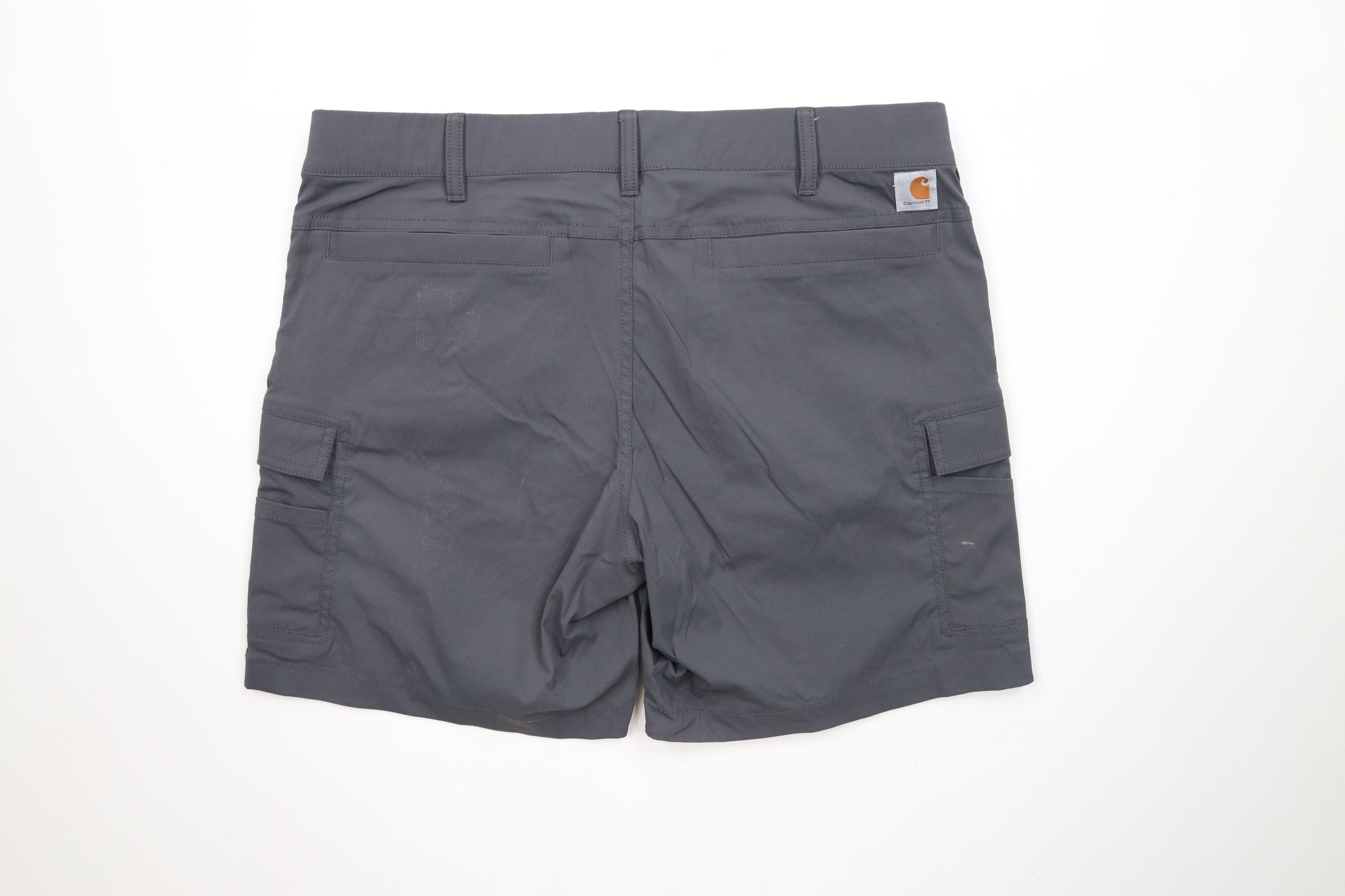 Carhartt × Vintage Carhartt Spell Out Straight Fit Madden Cargo Shorts Gray Size 34" / US 12 / IT 48 - 11 Thumbnail