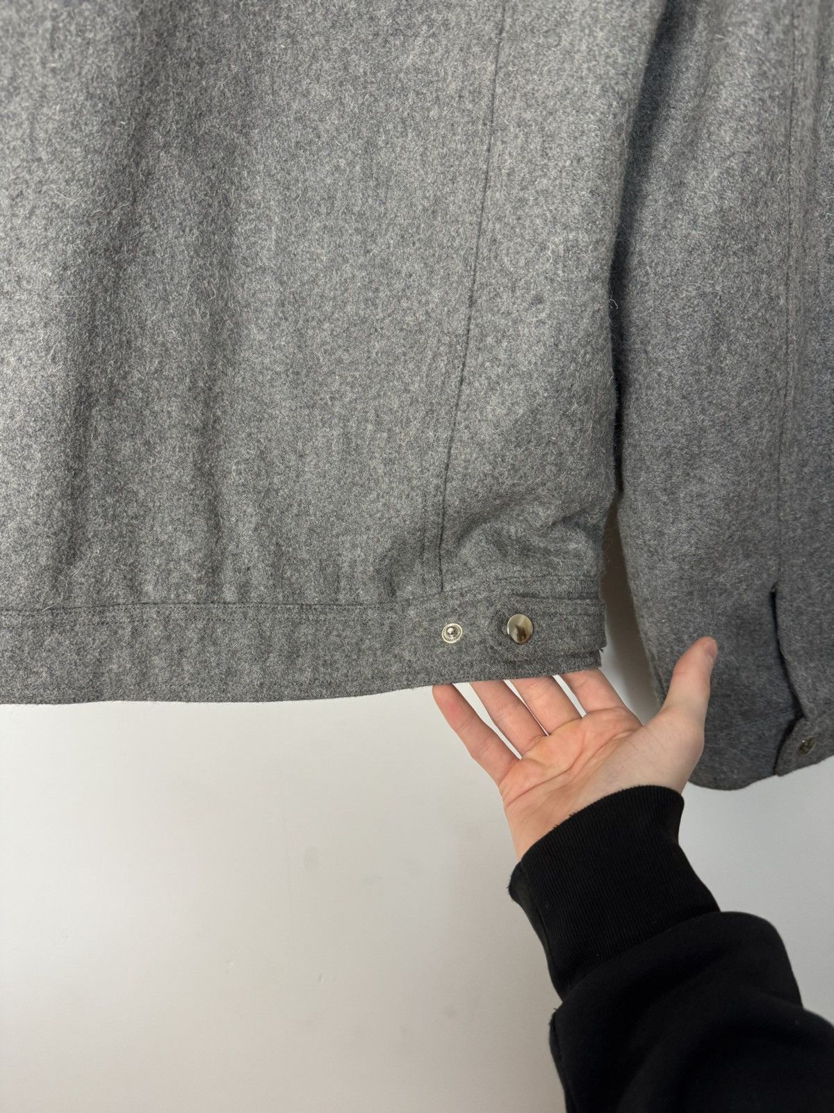 Daily Paper Daily Paper Vintage Grey Wool Trucker Jacket Basic Stlye Size US L / EU 52-54 / 3 - 11 Thumbnail