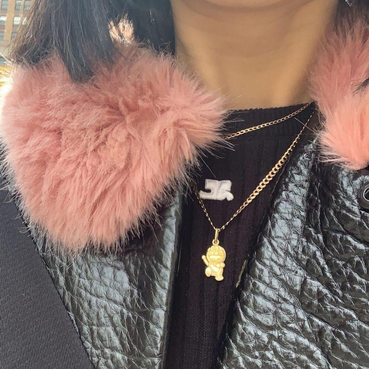 Shrimps Shrimps Coat 🤤 Vegan Leather w/ Faux Fur Collar Size S / US 4 / IT 40 - 1 Thumbnail