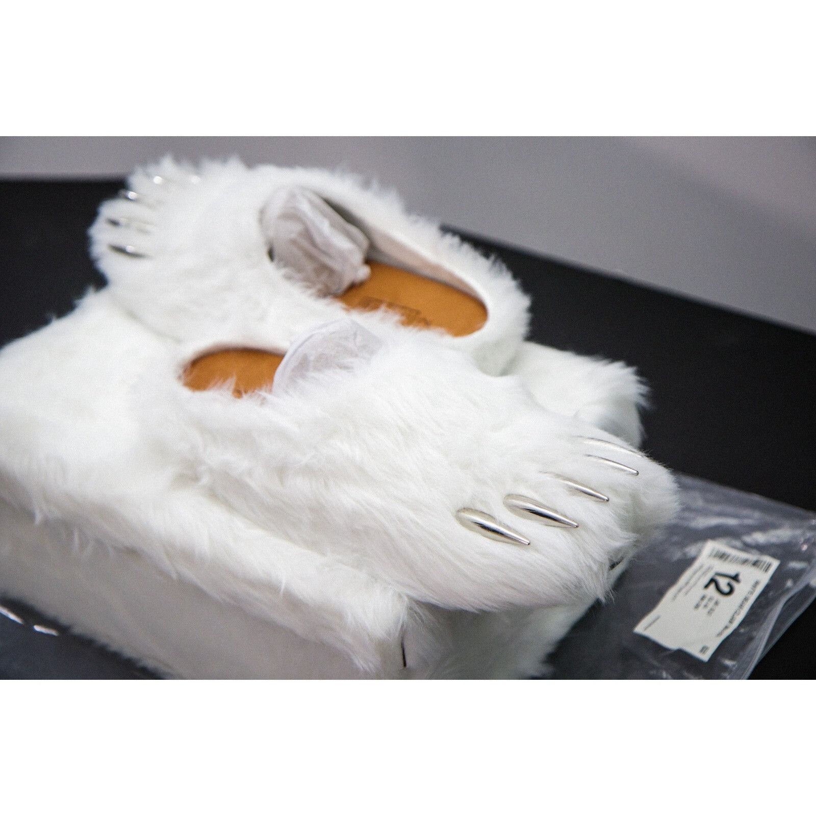 Bravest Studios Size 12 M Bravest Studios White Polar Bear Claw Mules EXCLUS Size US 12 / EU 45 - 4 Thumbnail
