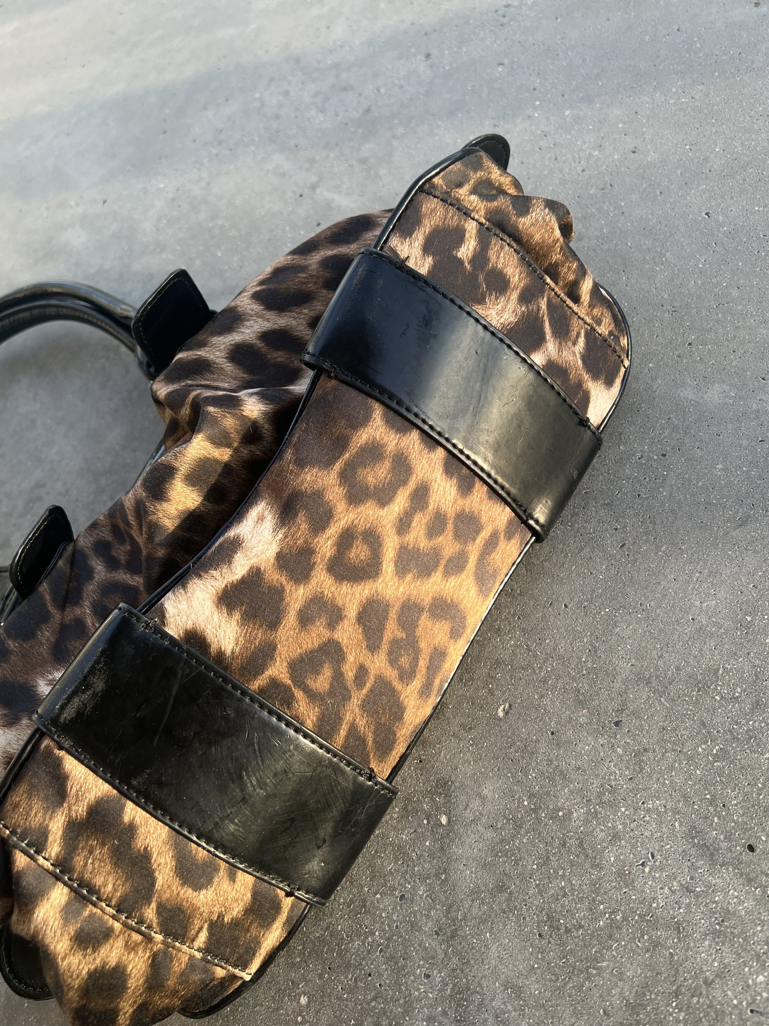 Vintage y2k leopard cheetah print bag alt Size ONE SIZE - 4 Thumbnail
